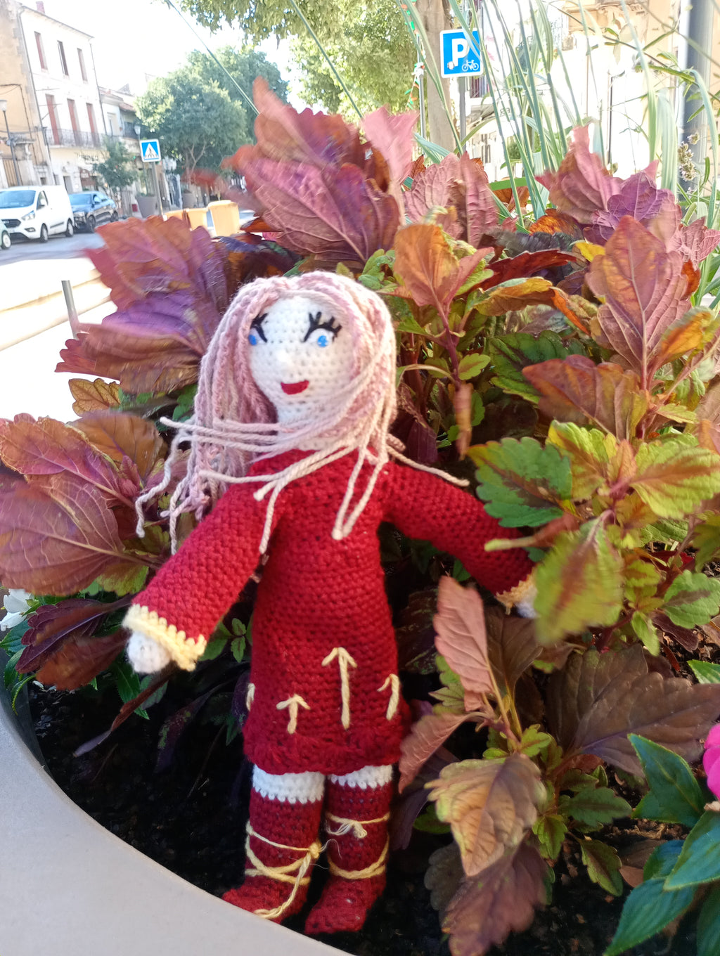 Poupe exsclusive crochet  just a gerl ing from the Asches 35cm