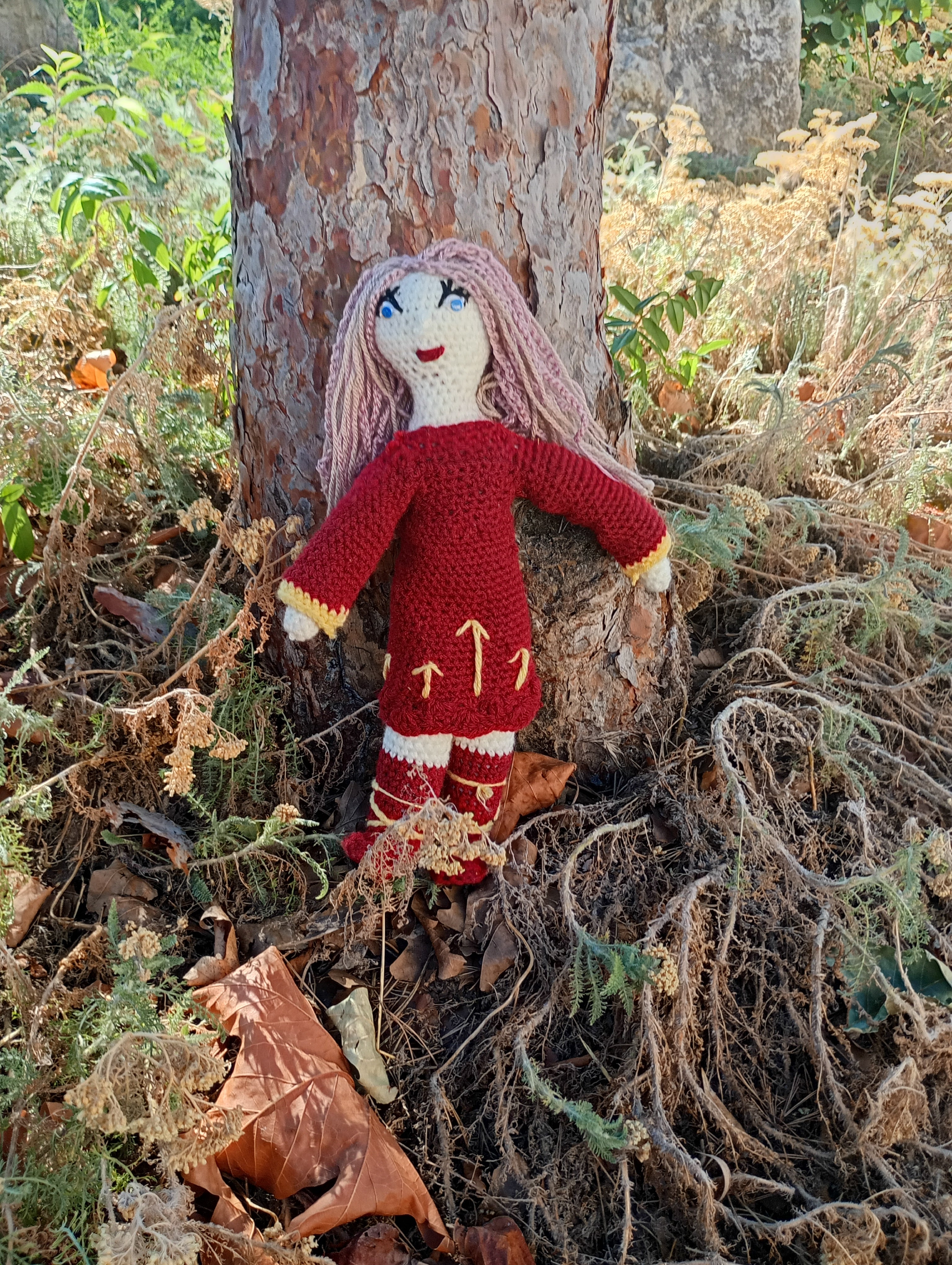 Poupe exsclusive crochet  just a gerl ing from the Asches 35cm