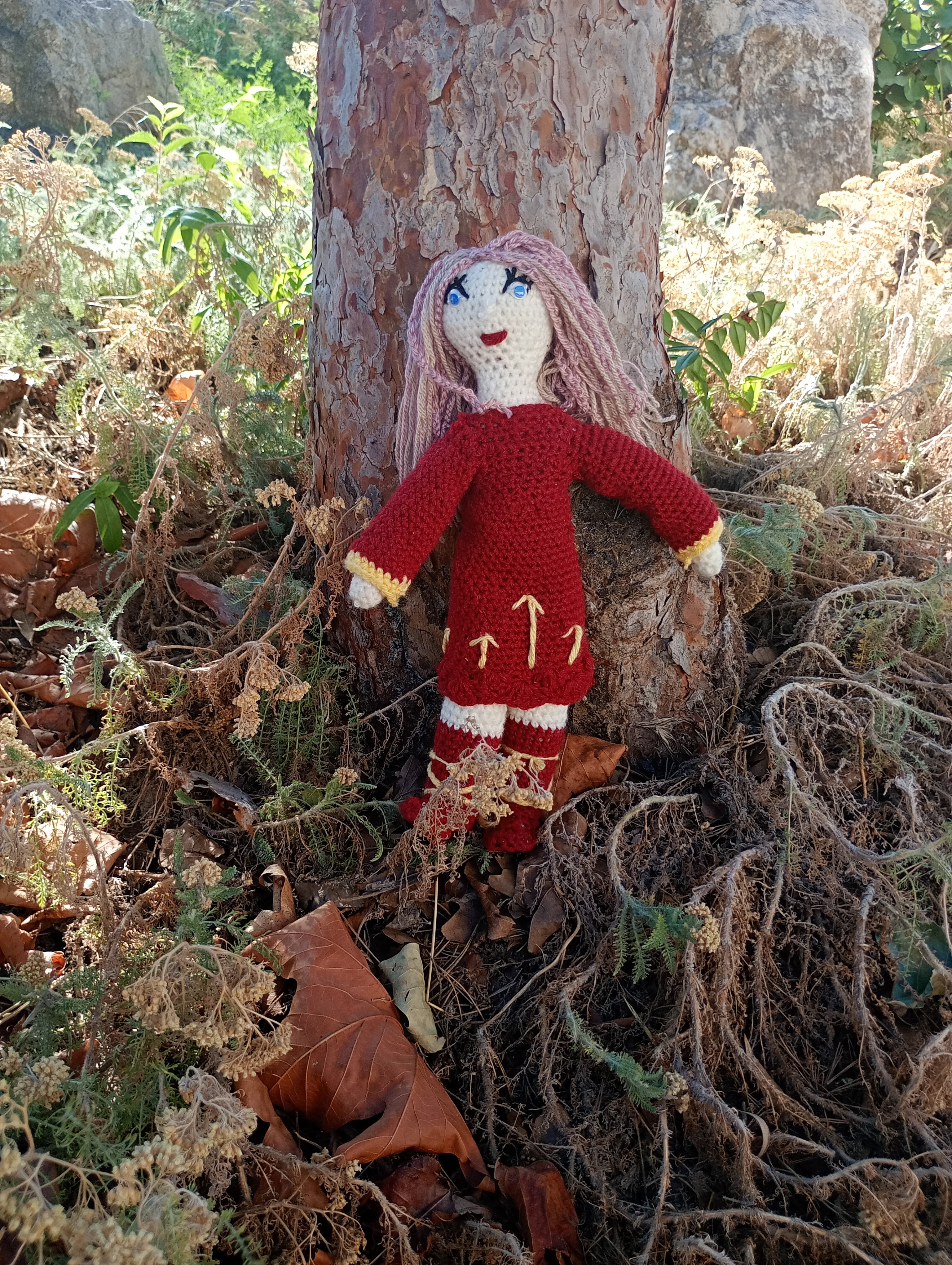 Poupe exsclusive crochet  just a gerl ing from the Asches 35cm