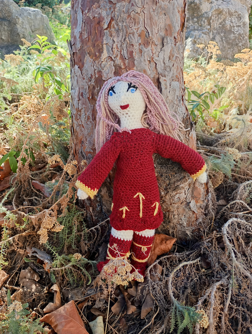 Poupe exsclusive crochet  just a gerl ing from the Asches 35cm