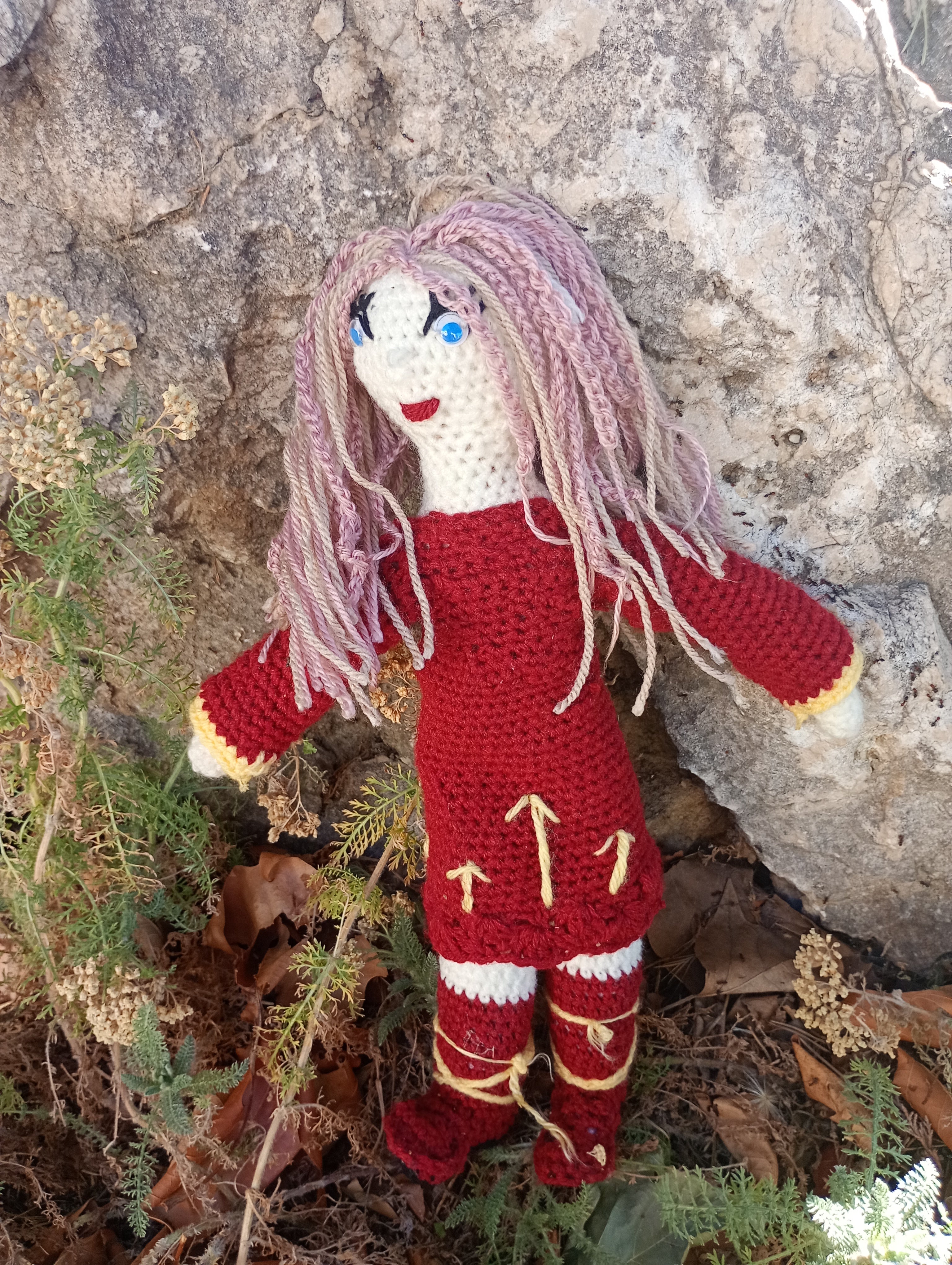 Poupe exsclusive crochet  just a gerl ing from the Asches 35cm