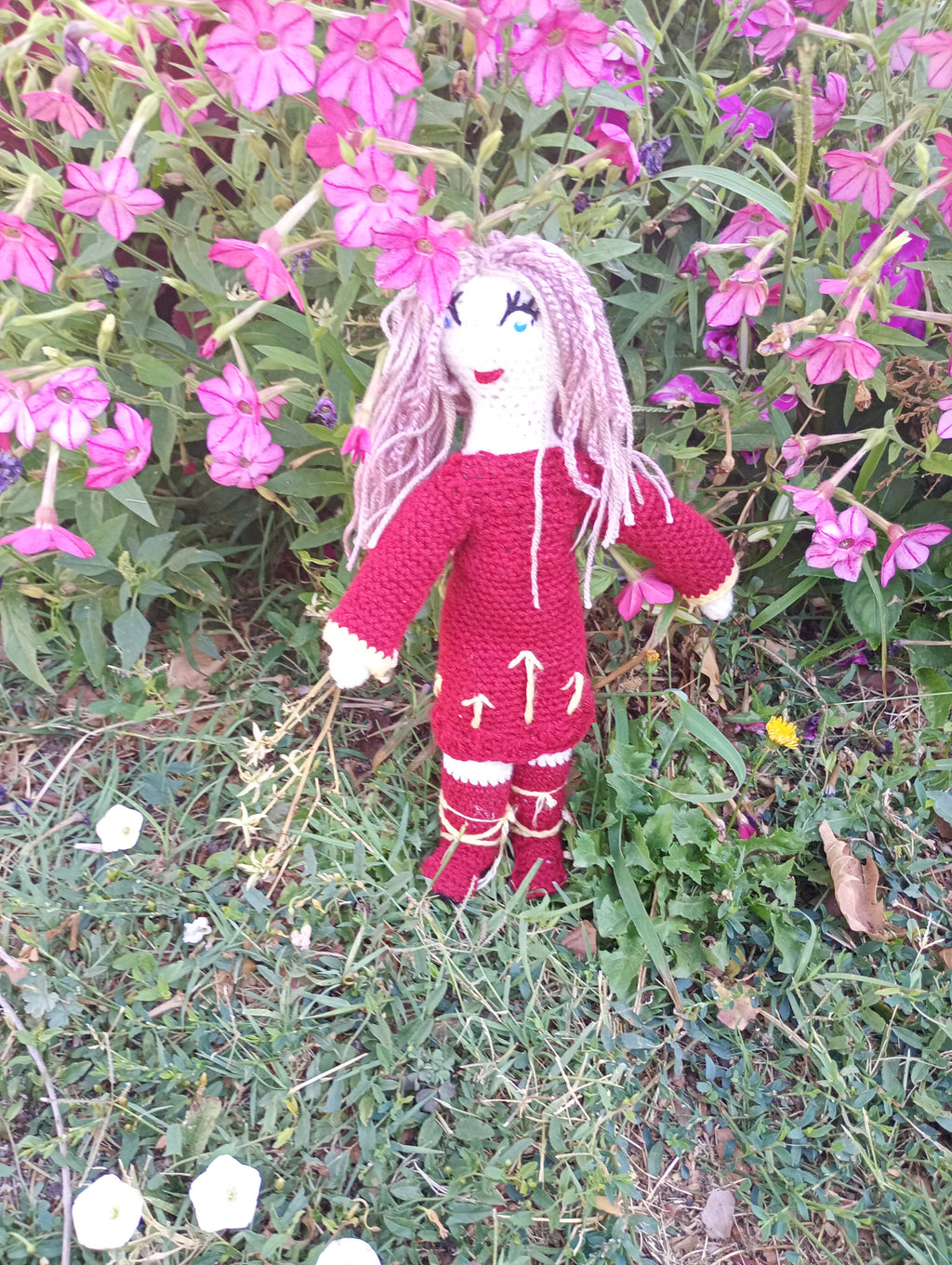 Poupe exsclusive crochet  just a gerl ing from the Asches 35cm