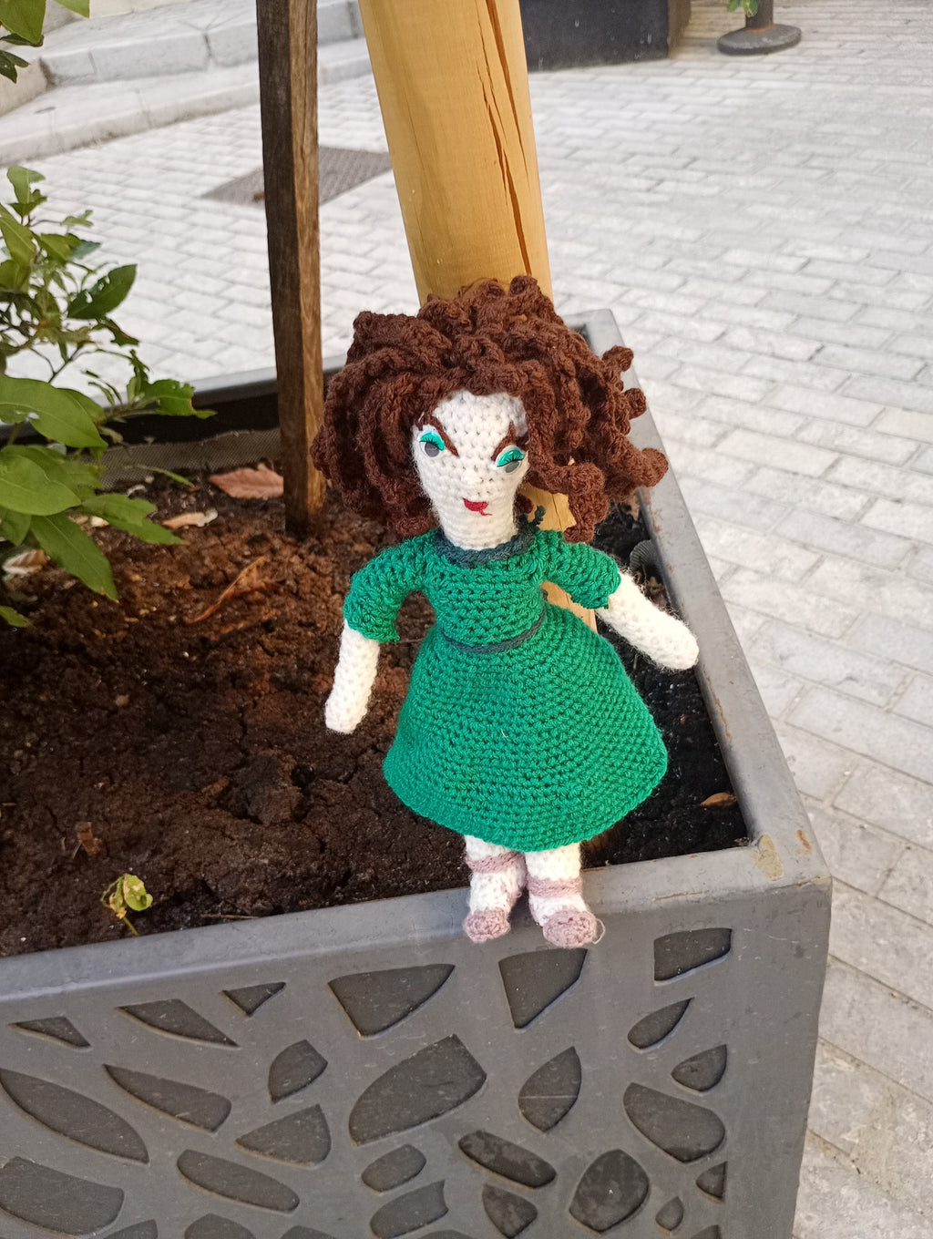 Poupe exsclusive crochet  Jacqueline Roque 35cm