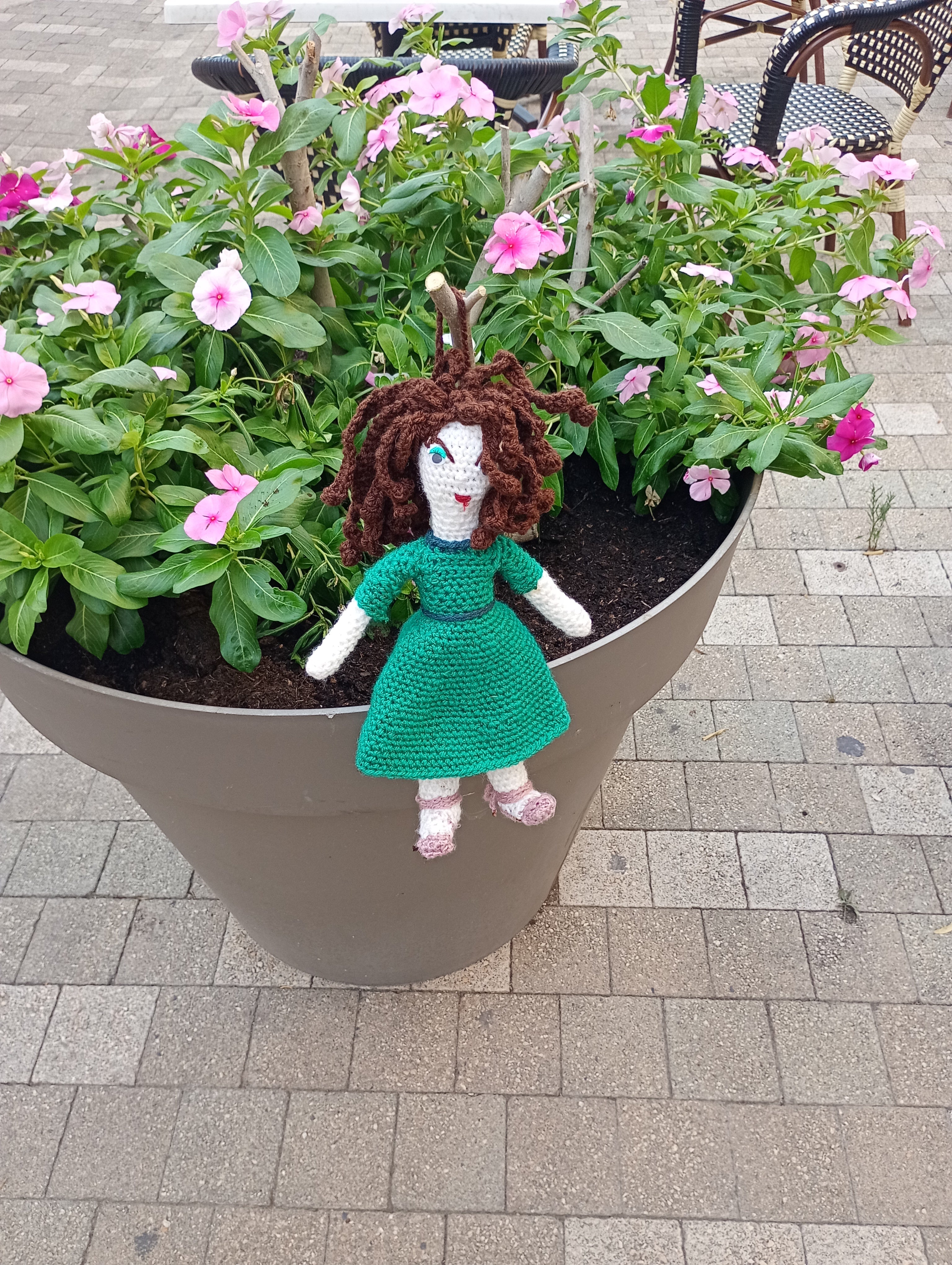 Poupe exsclusive crochet  Jacqueline Roque 35cm