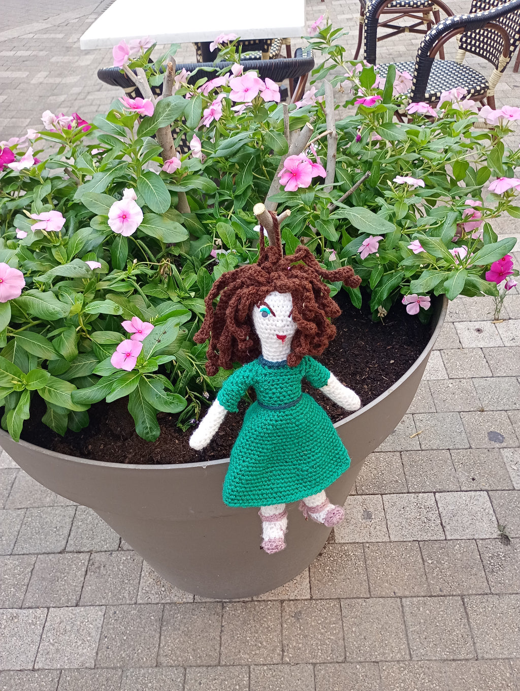 Poupe exsclusive crochet  Jacqueline Roque 35cm