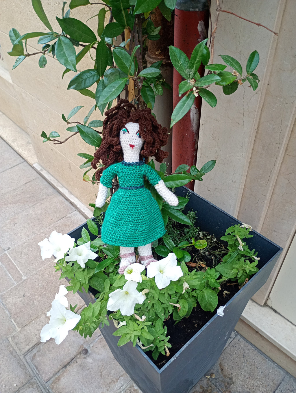 Poupe exsclusive crochet  Jacqueline Roque 35cm