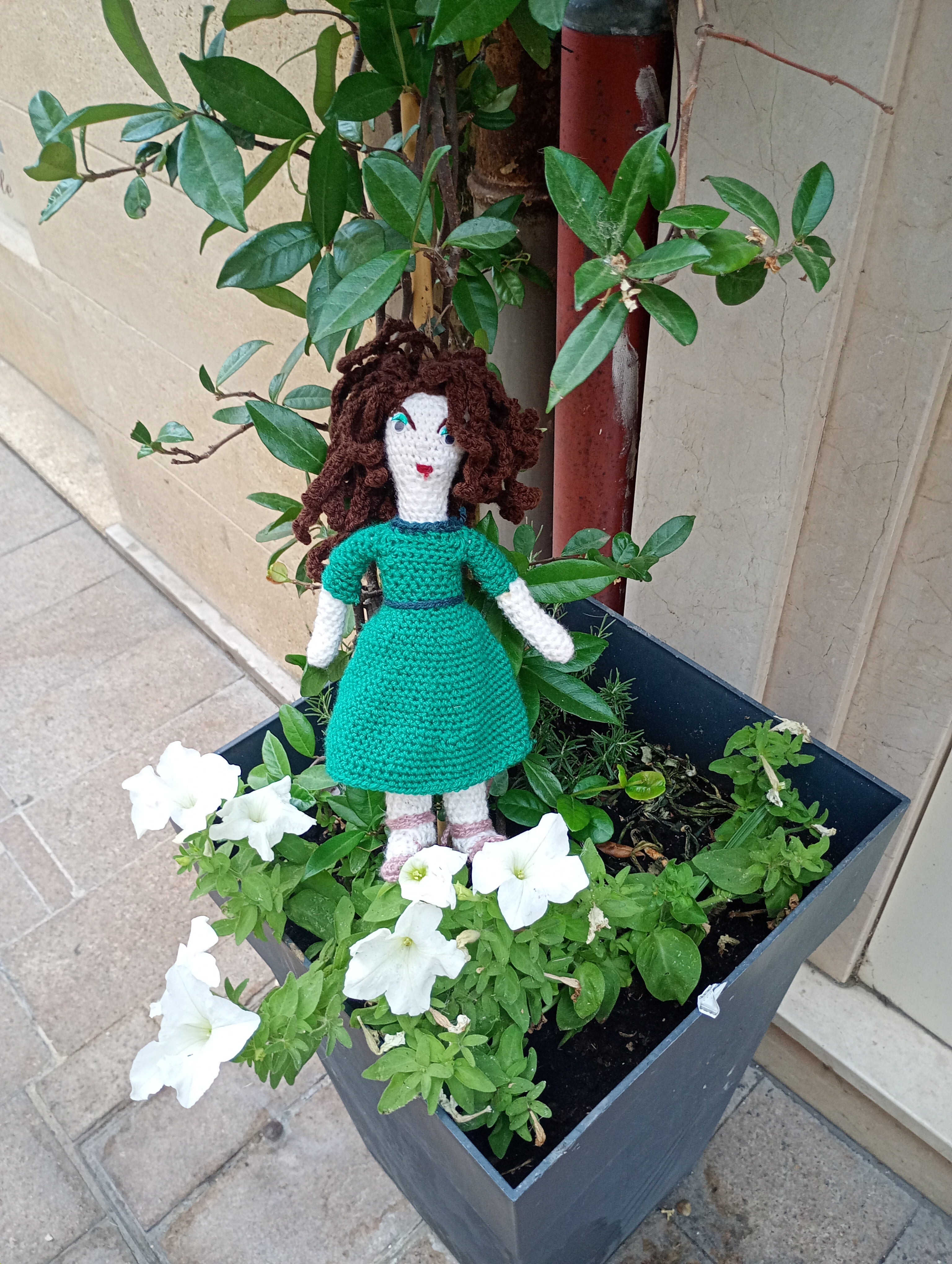 Poupe exsclusive crochet  Jacqueline Roque 35cm