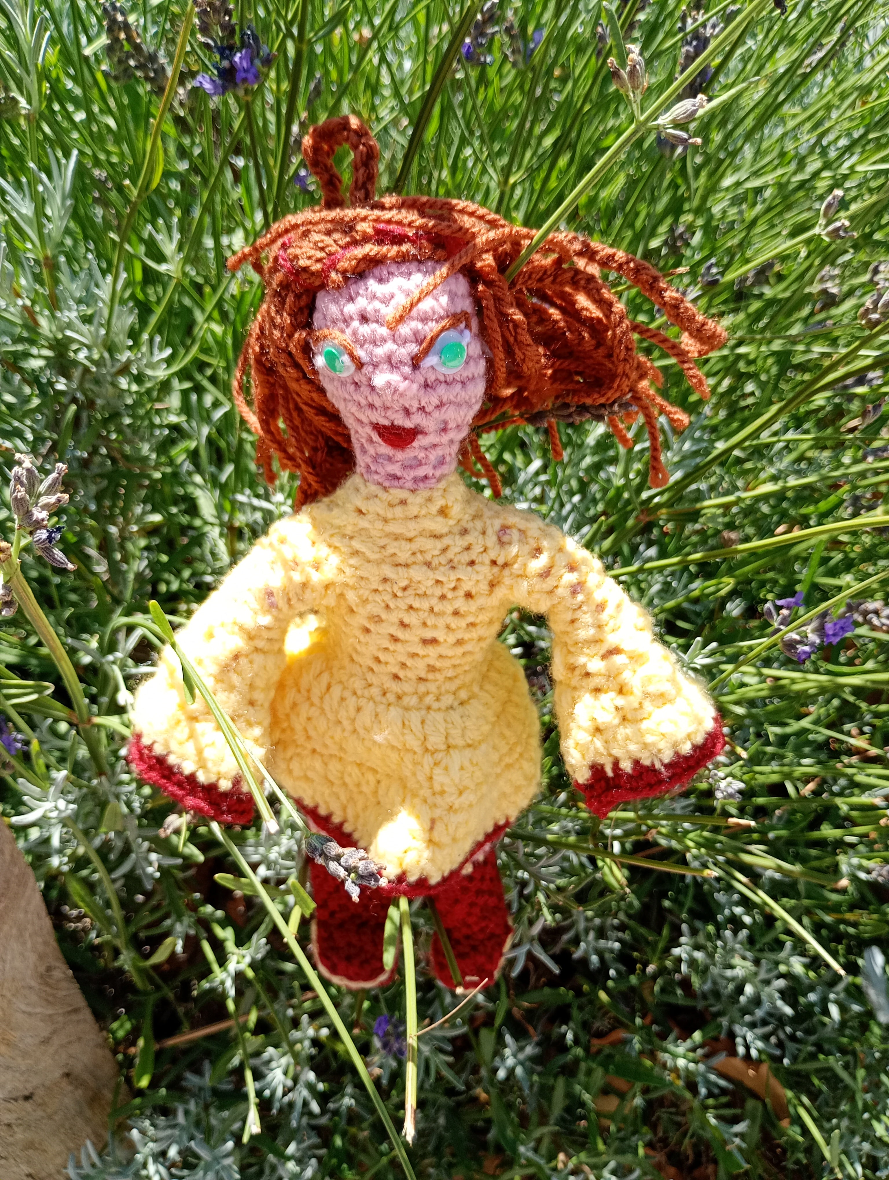 Poupees uniquemen crochet  Musrs gardiennrs dr l'ame 25cm-6musrs