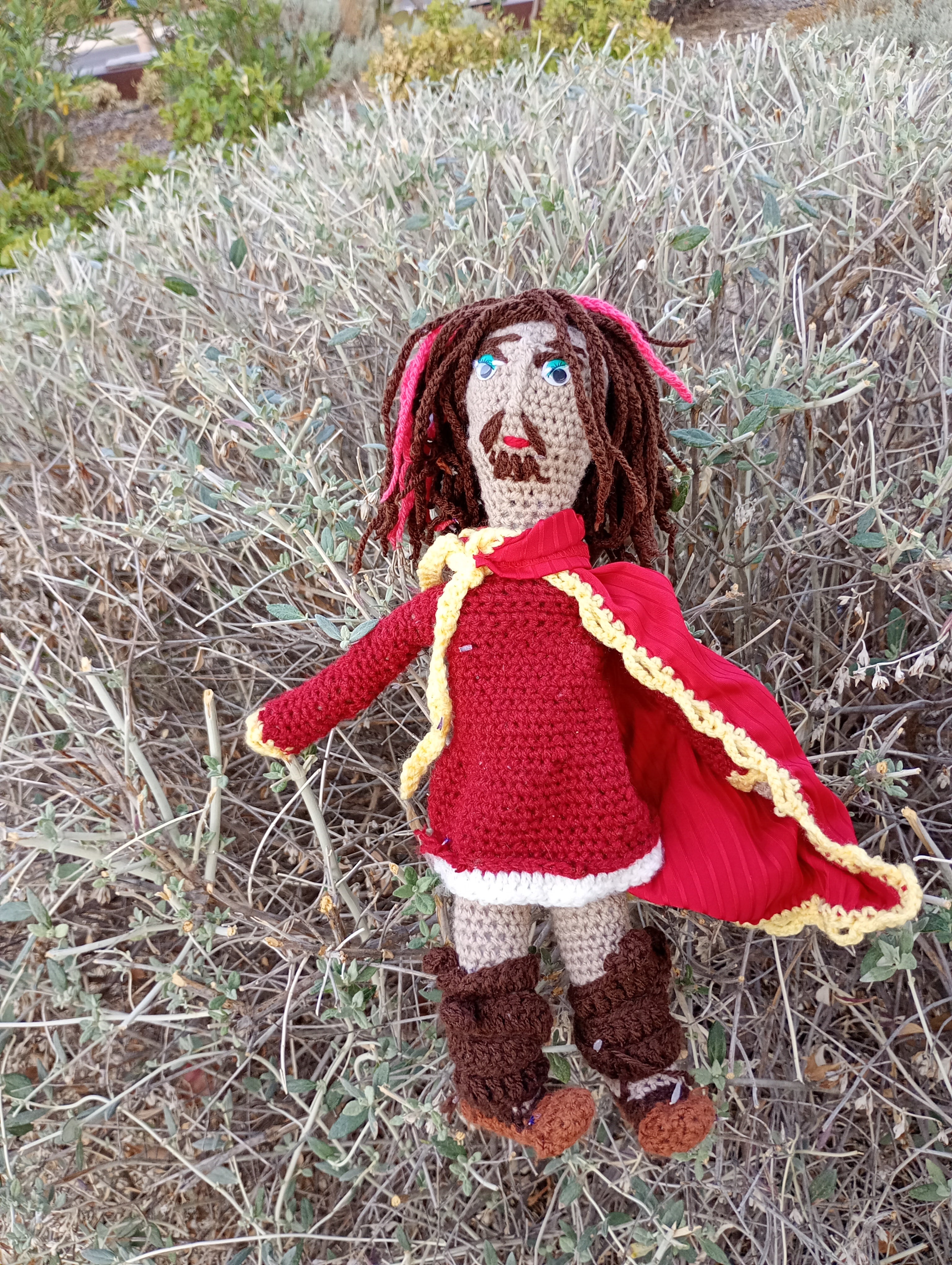 Poupe exsclusive crochet Charle Martel 50cm