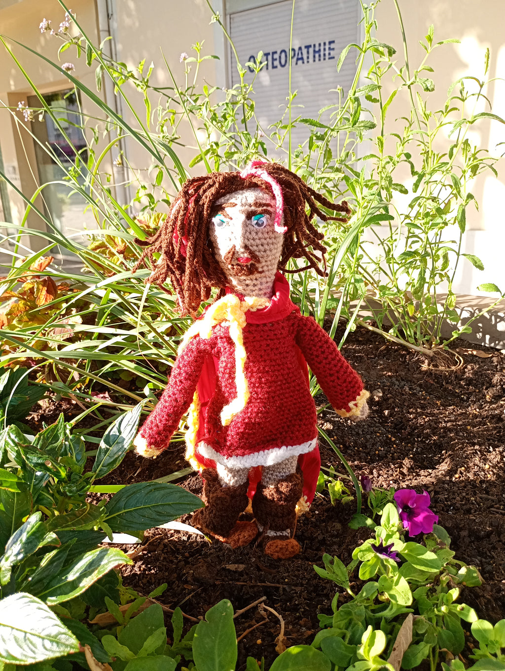 Poupe exsclusive crochet Charle Martel 50cm