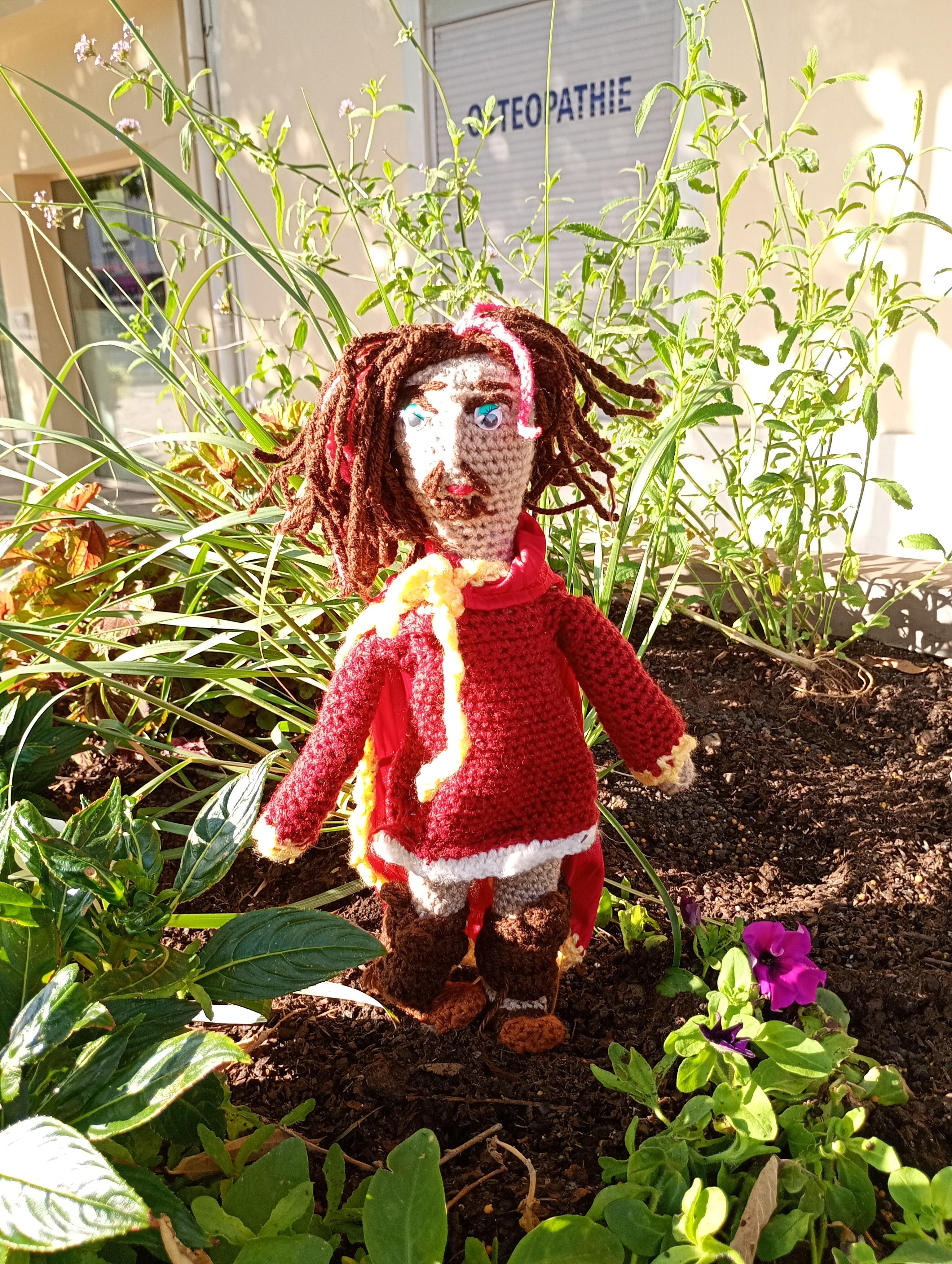 Poupe exsclusive crochet Charle Martel 50cm