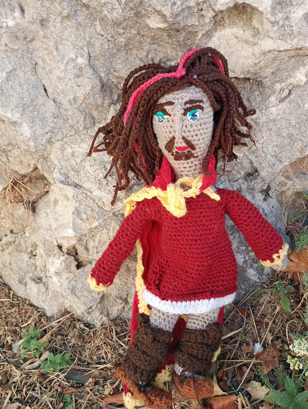 Poupe exsclusive crochet Charle Martel 50cm