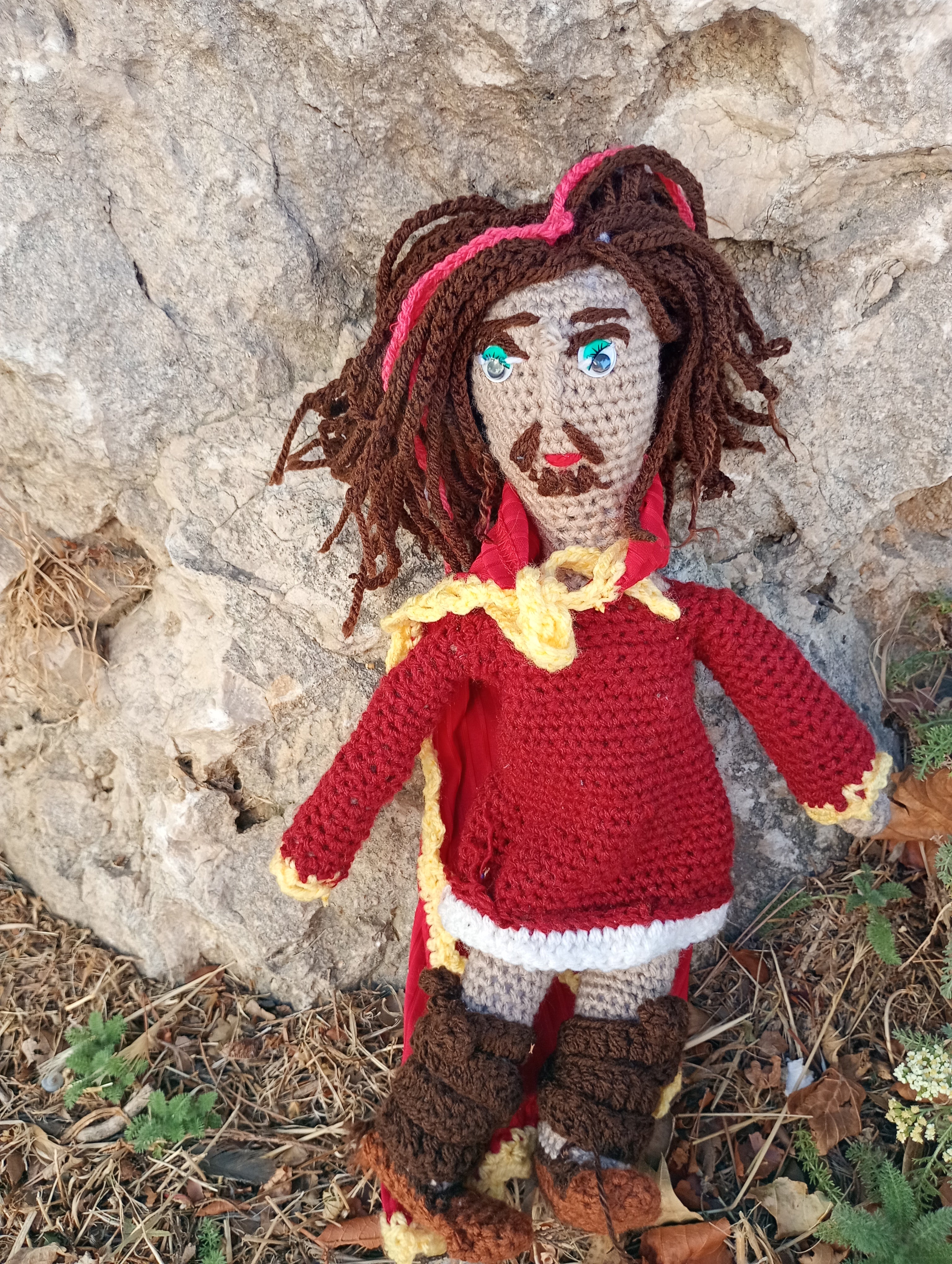 Poupe exsclusive crochet Charle Martel 50cm