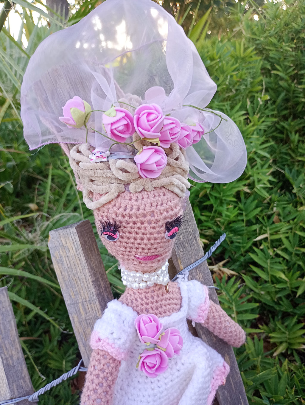 Poupees uniquemen crochet  Musrs gardiennrs dr l'ame 25cm-6musrs