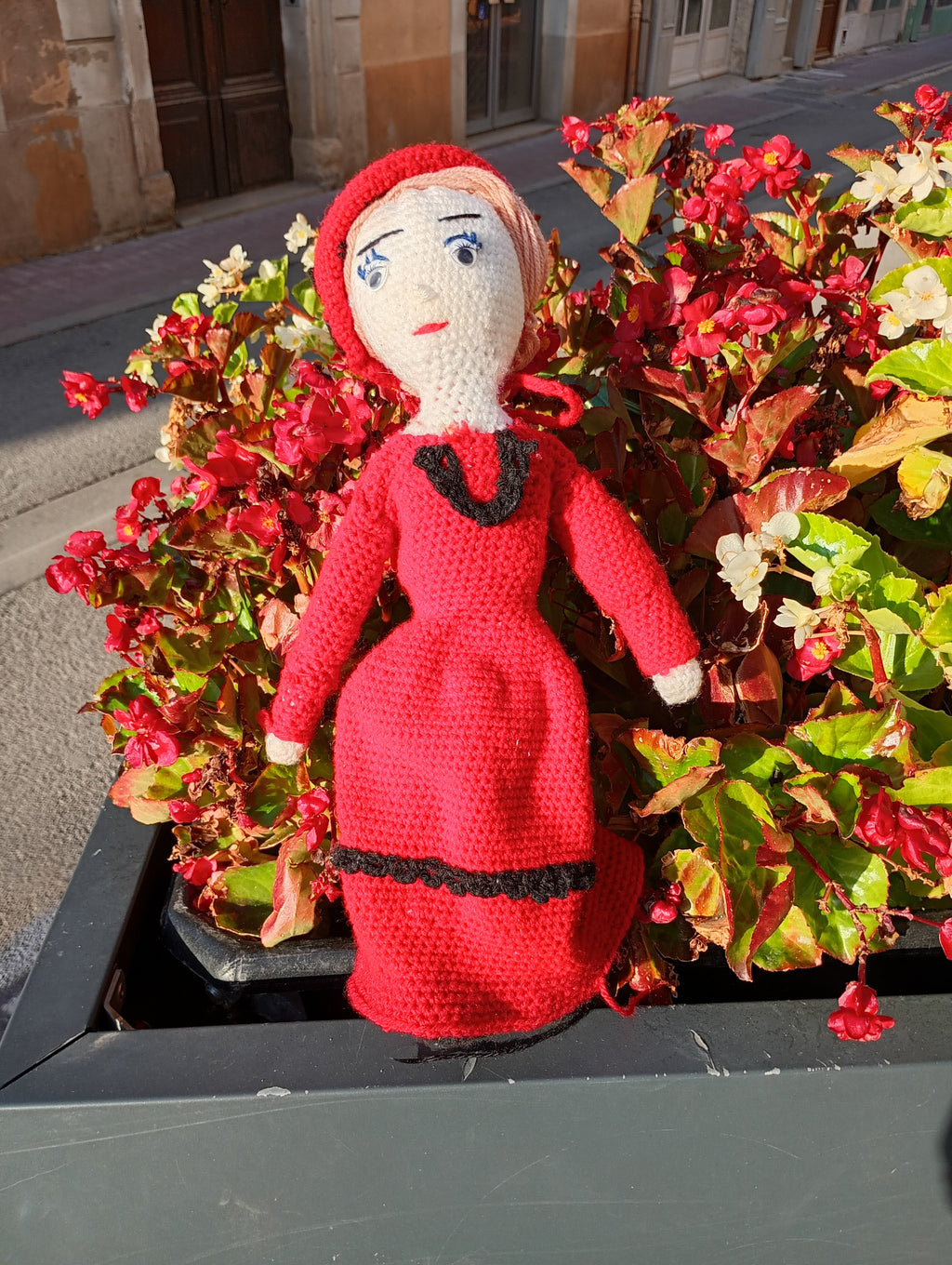 Poupe exsclusive crochet Amelis  Gardienne og Love 55cm