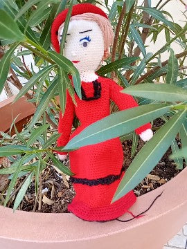 Poupe exsclusive crochet Amelis  Gardienne og Love 55cm