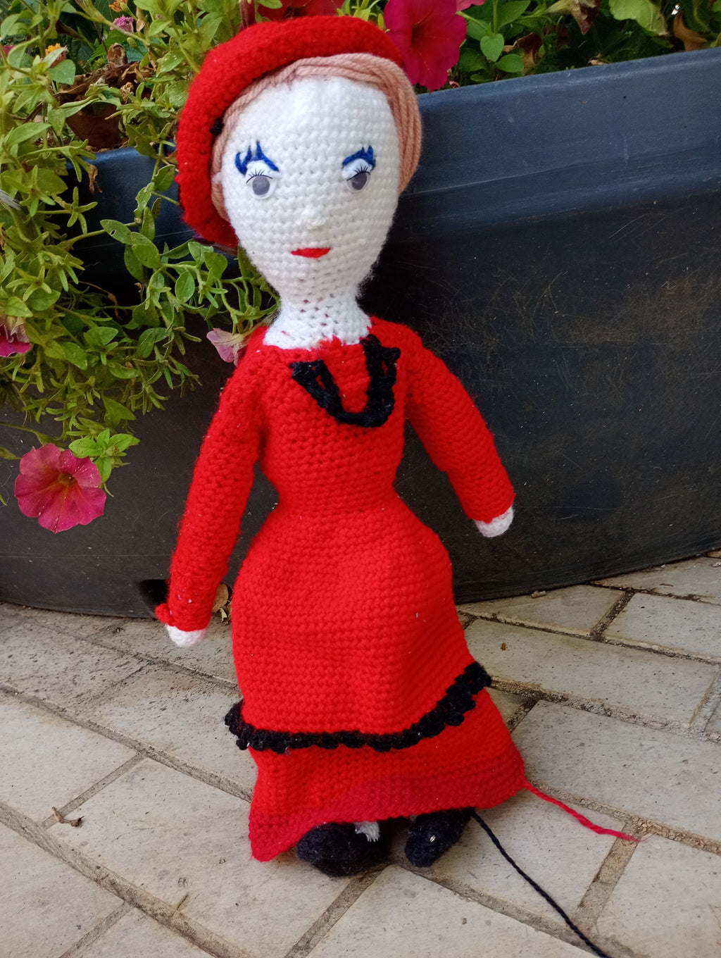 Poupe exsclusive crochet Amelis  Gardienne og Love 55cm