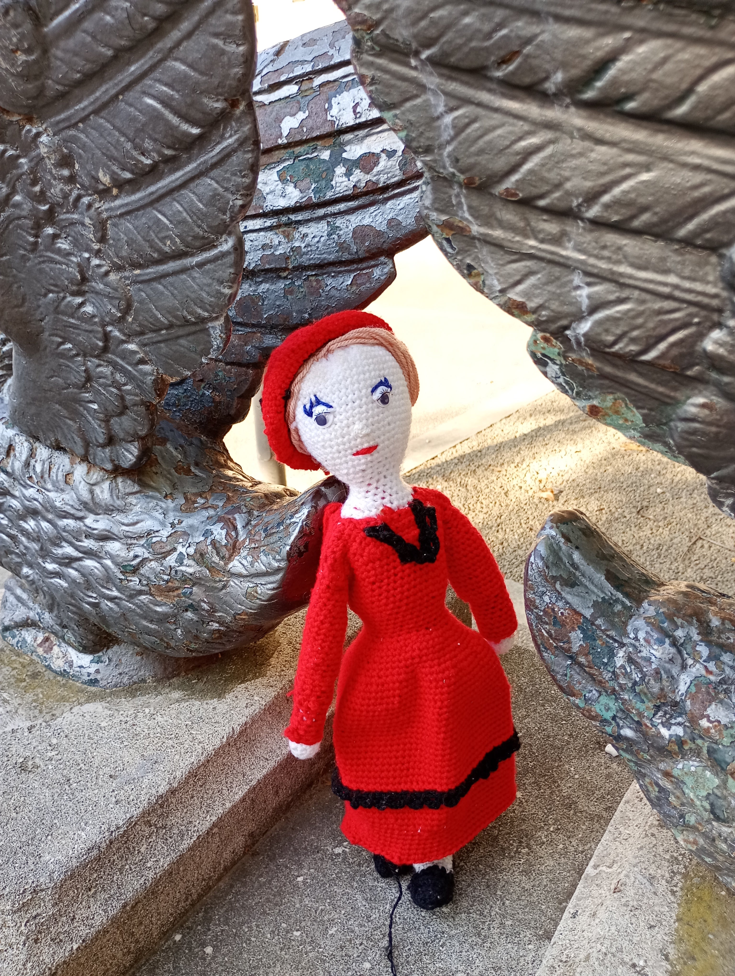 Poupe exsclusive crochet Amelis  Gardienne og Love 55cm