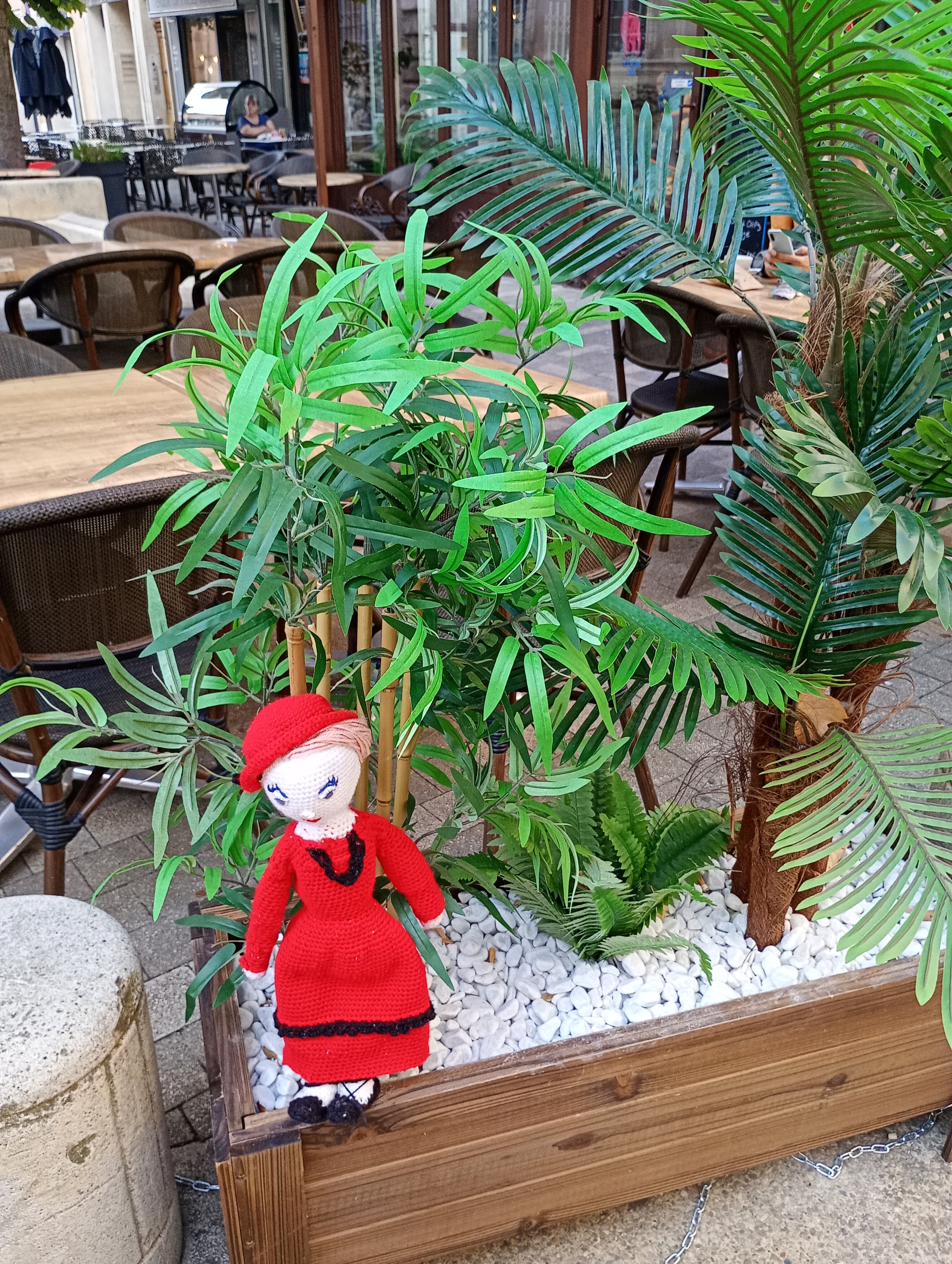 Poupe exsclusive crochet Amelis  Gardienne og Love 55cm