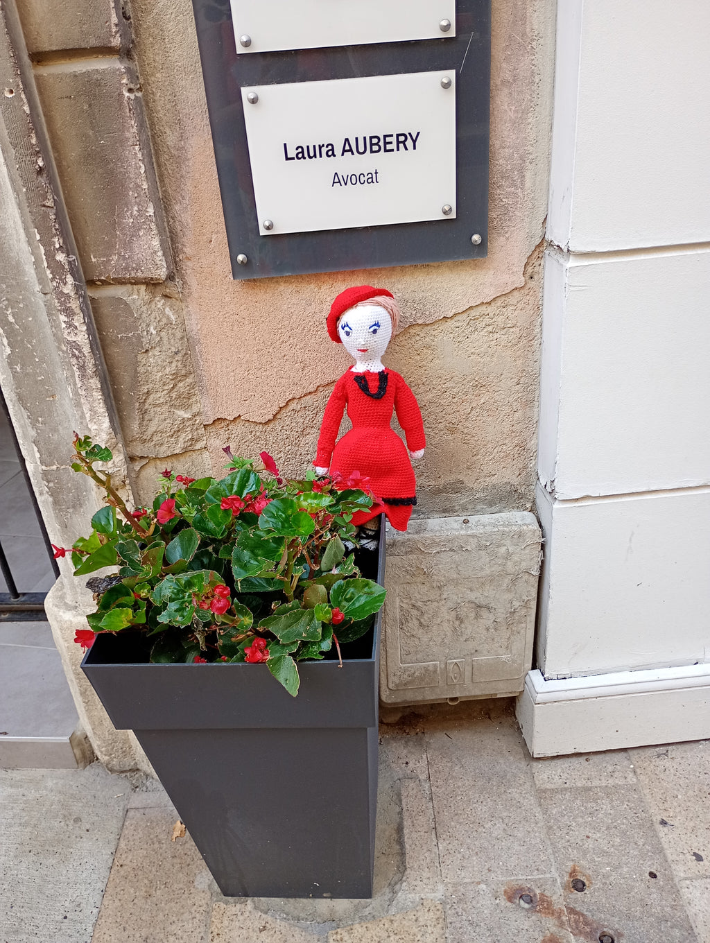 Poupe exsclusive crochet Amelis  Gardienne og Love 55cm