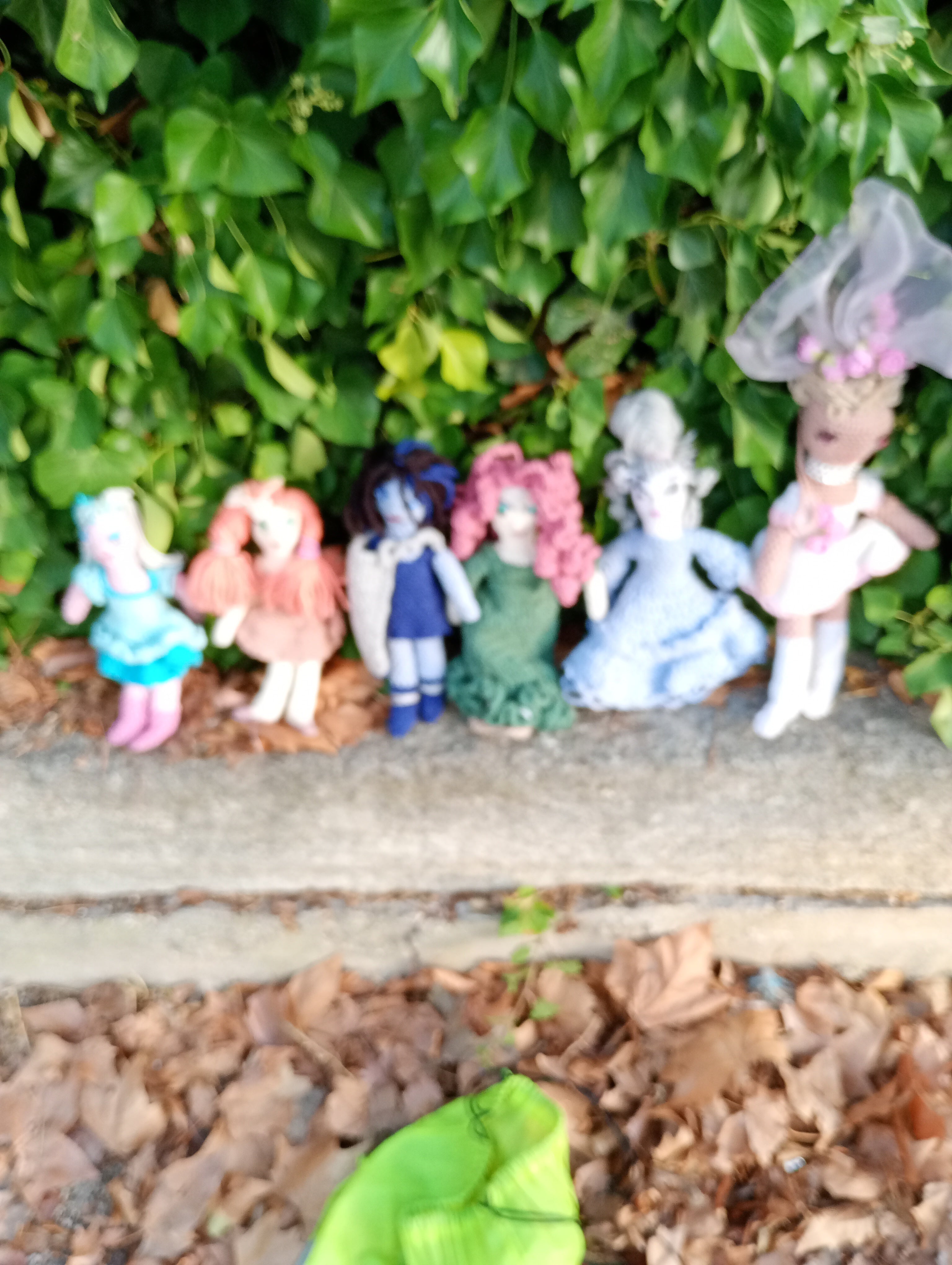 Poupees uniquemen crochet  Musrs gardiennrs dr l'ame 25cm-6musrs