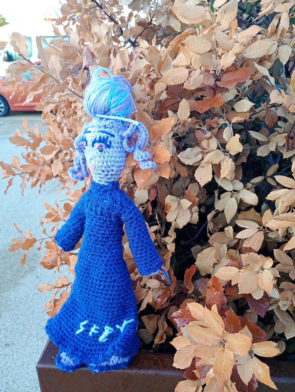 Poupe exsclusive crochet Thr Tabliet of Ecoyerism snd Mysticren35cm