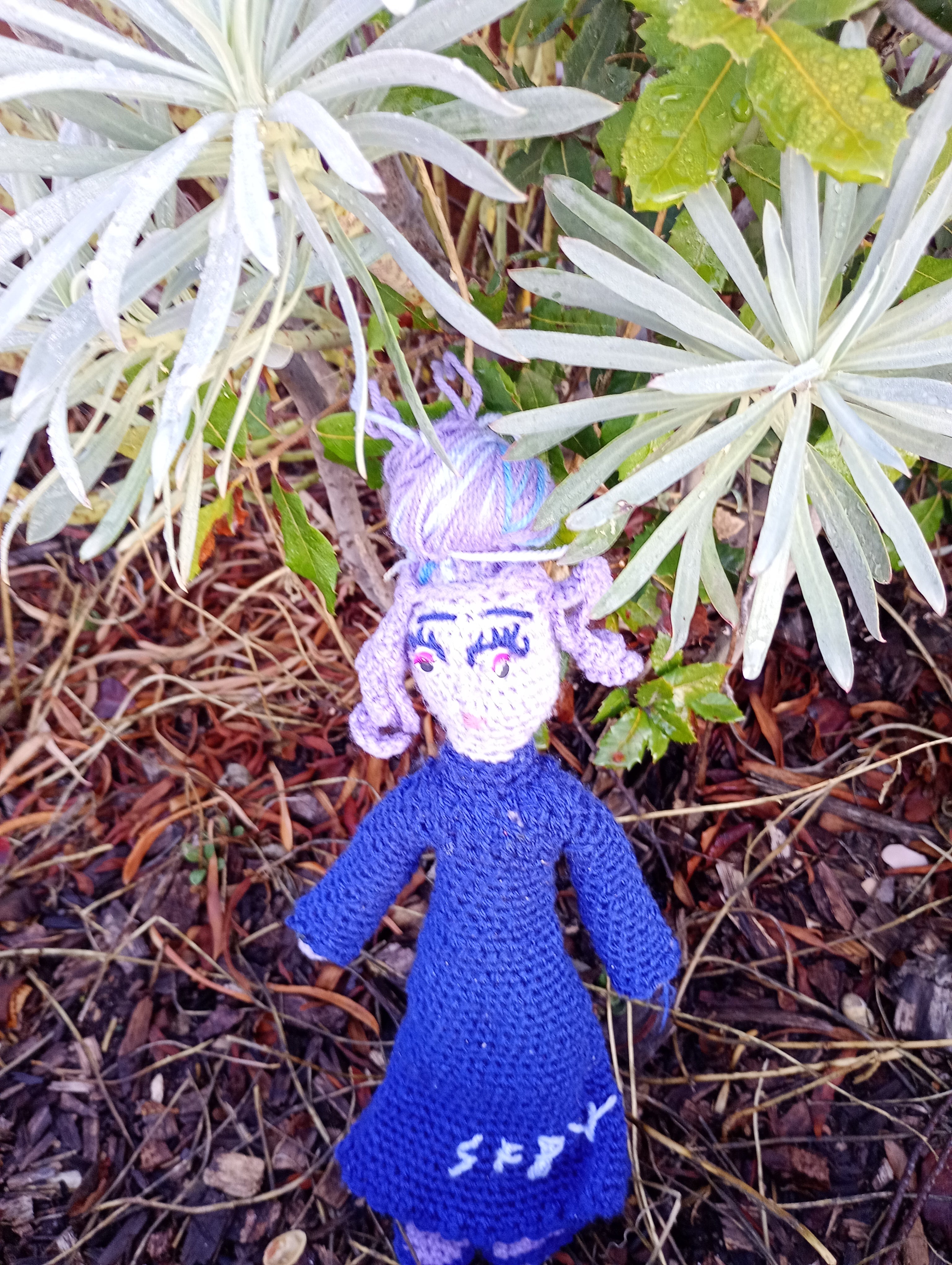 Poupe exsclusive crochet Thr Tabliet of Ecoyerism snd Mysticren35cm