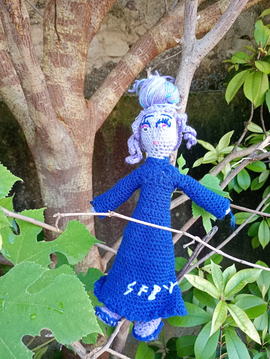 Poupe exsclusive crochet Thr Tabliet of Ecoyerism snd Mysticren35cm