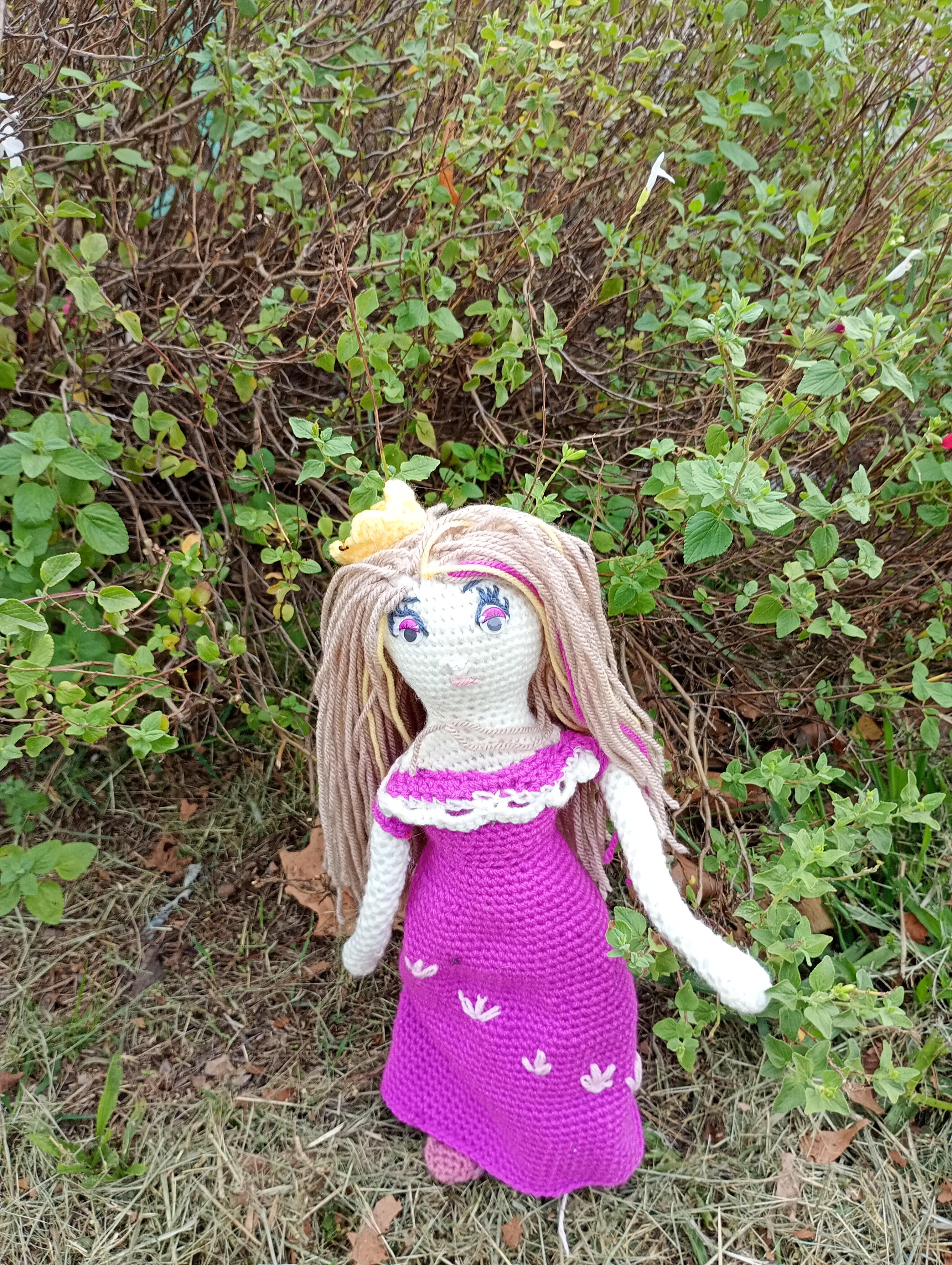 Poupe exsclusive crochet poupe Nesmijane 55cm