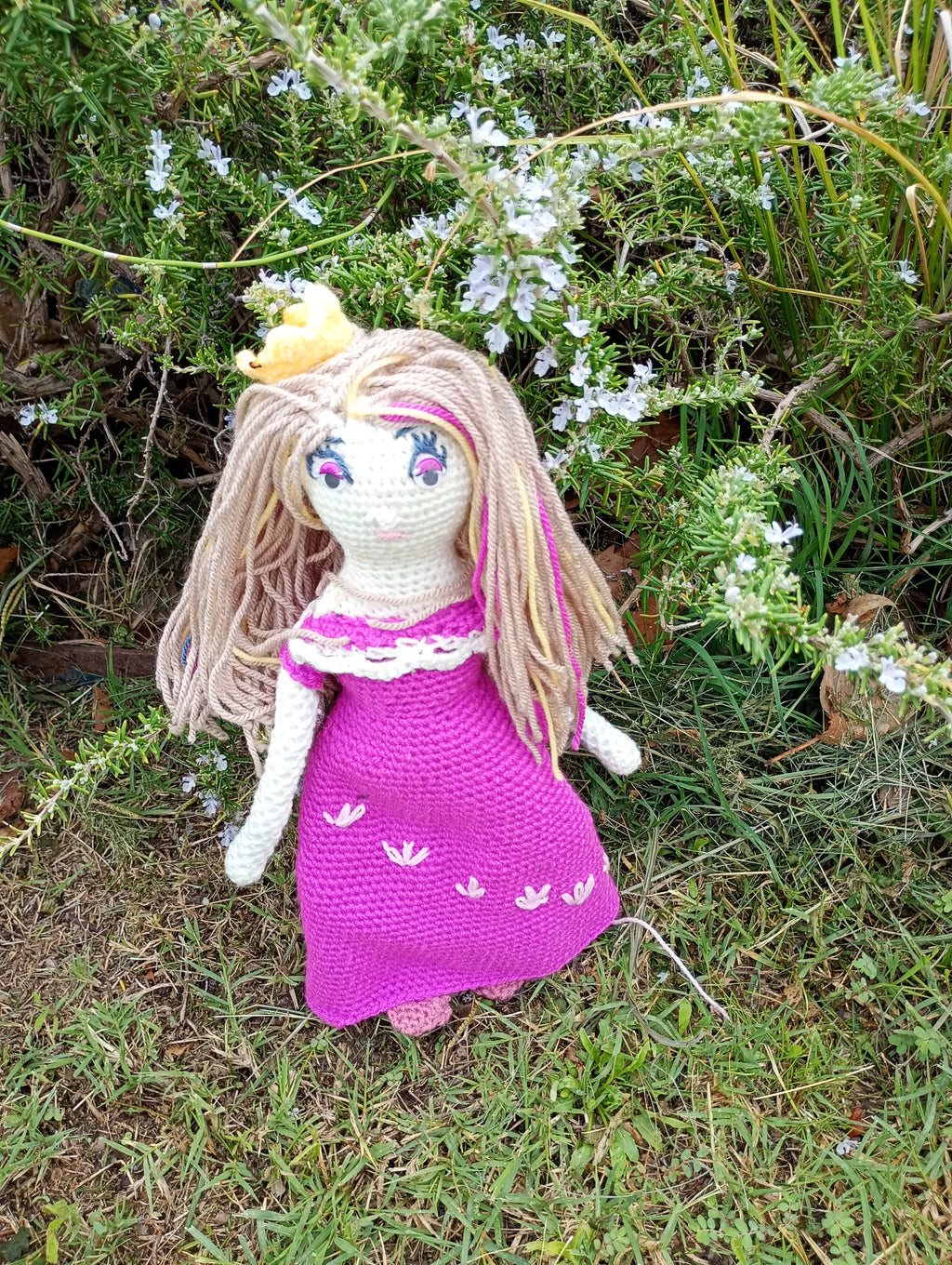 Poupe exsclusive crochet poupe Nesmijane 55cm