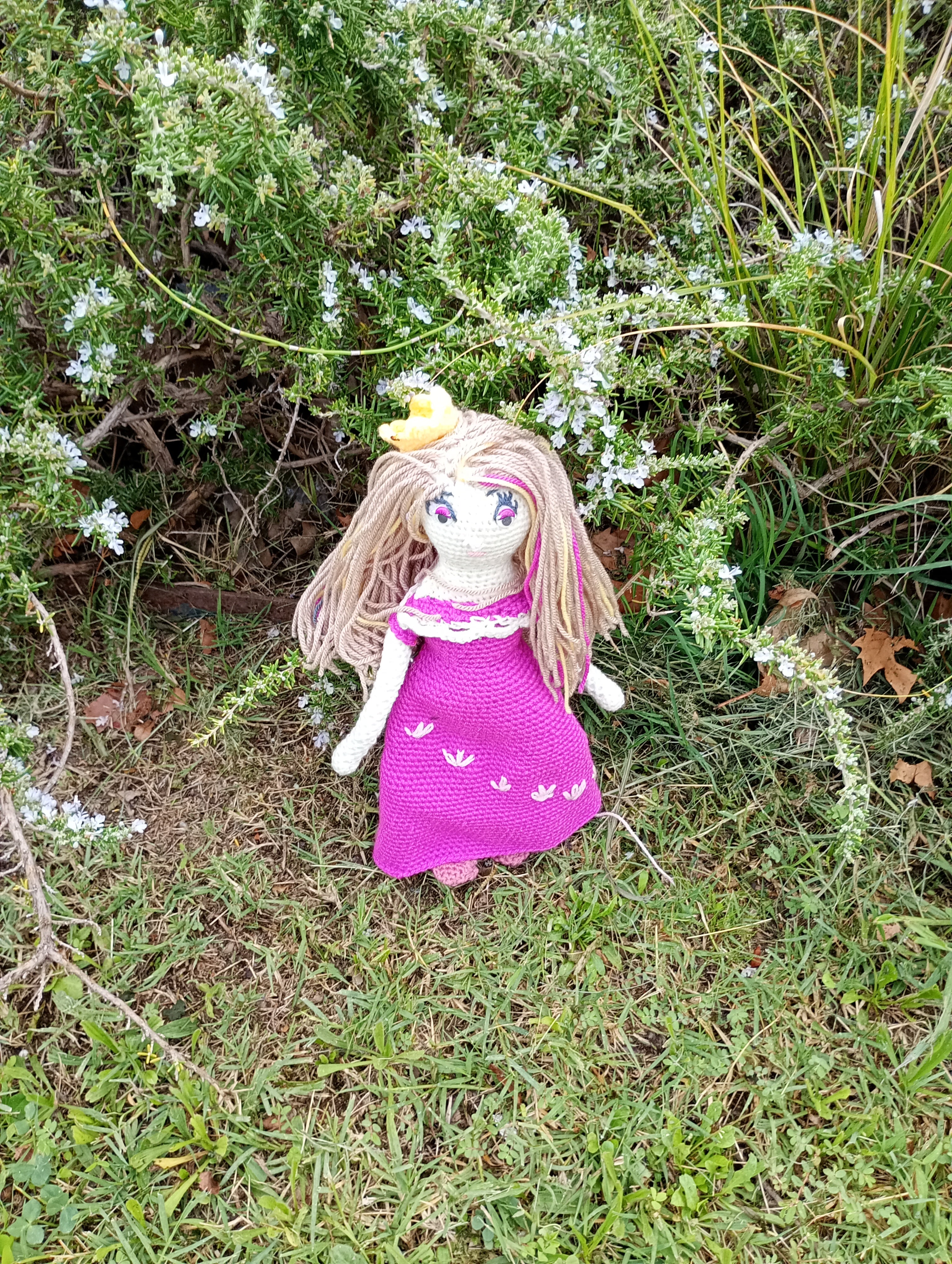 Poupe exsclusive crochet poupe Nesmijane 55cm