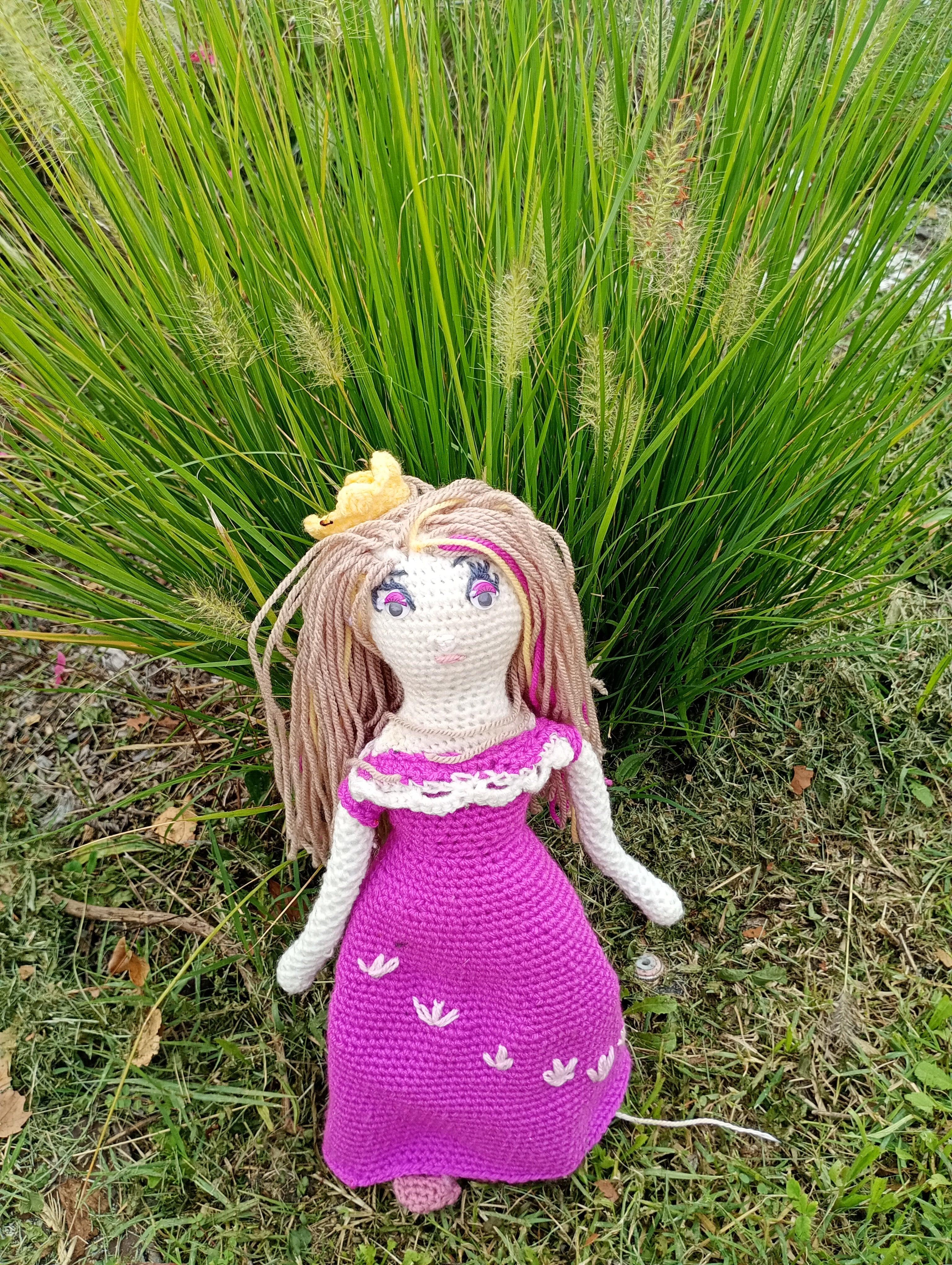 Poupe exsclusive crochet poupe Nesmijane 55cm