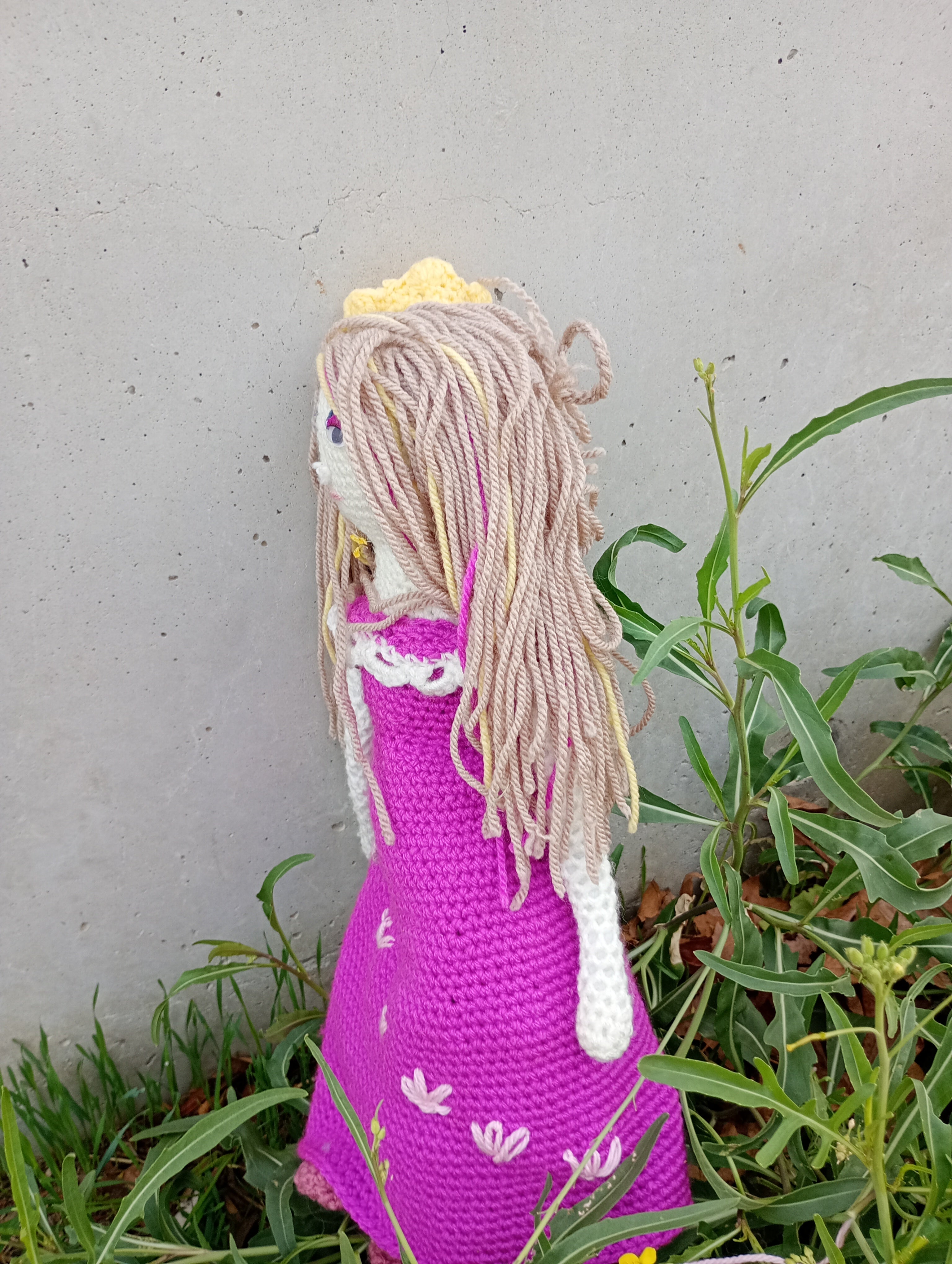 Poupe exsclusive crochet poupe Nesmijane 55cm