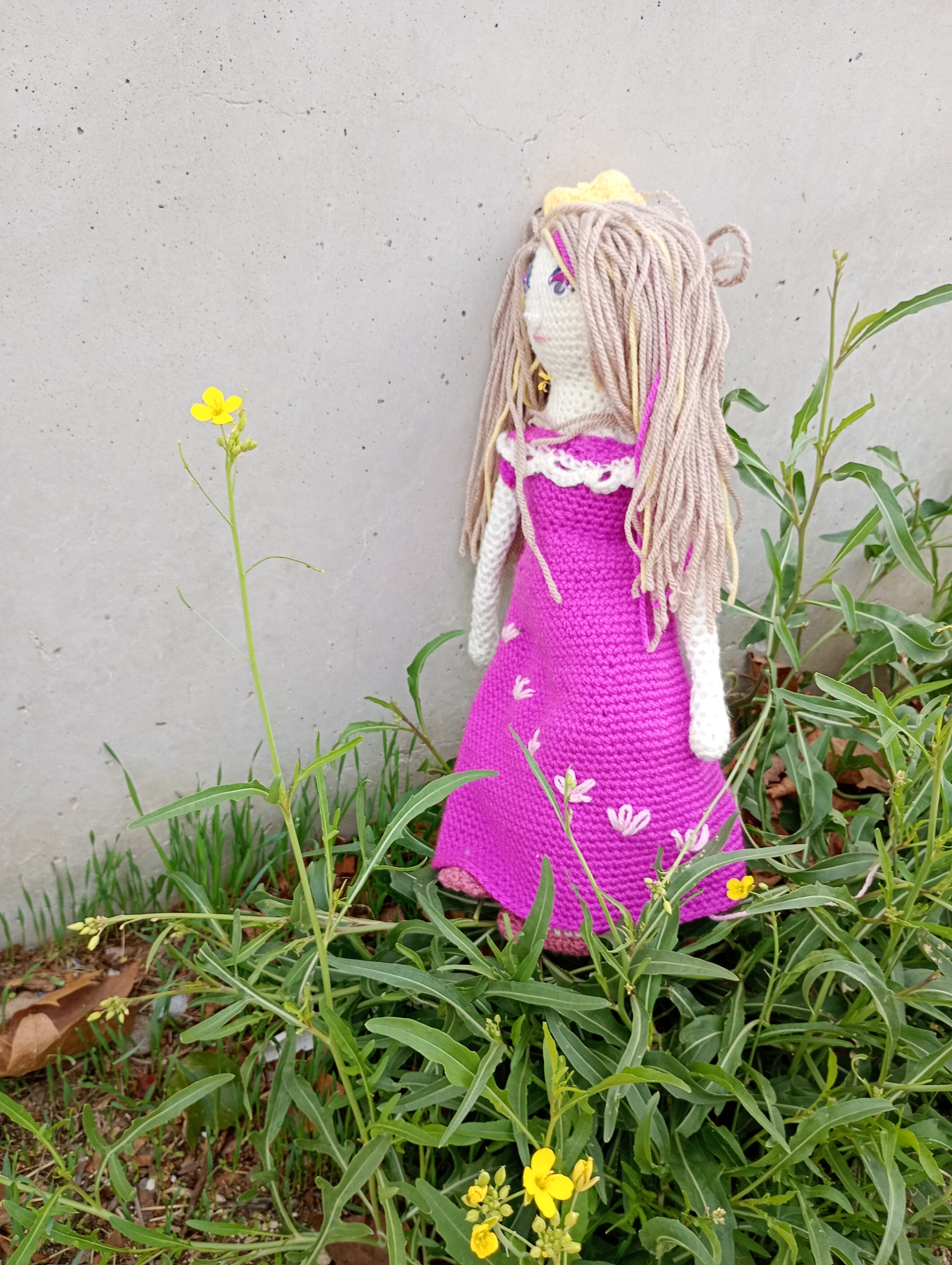 Poupe exsclusive crochet poupe Nesmijane 55cm