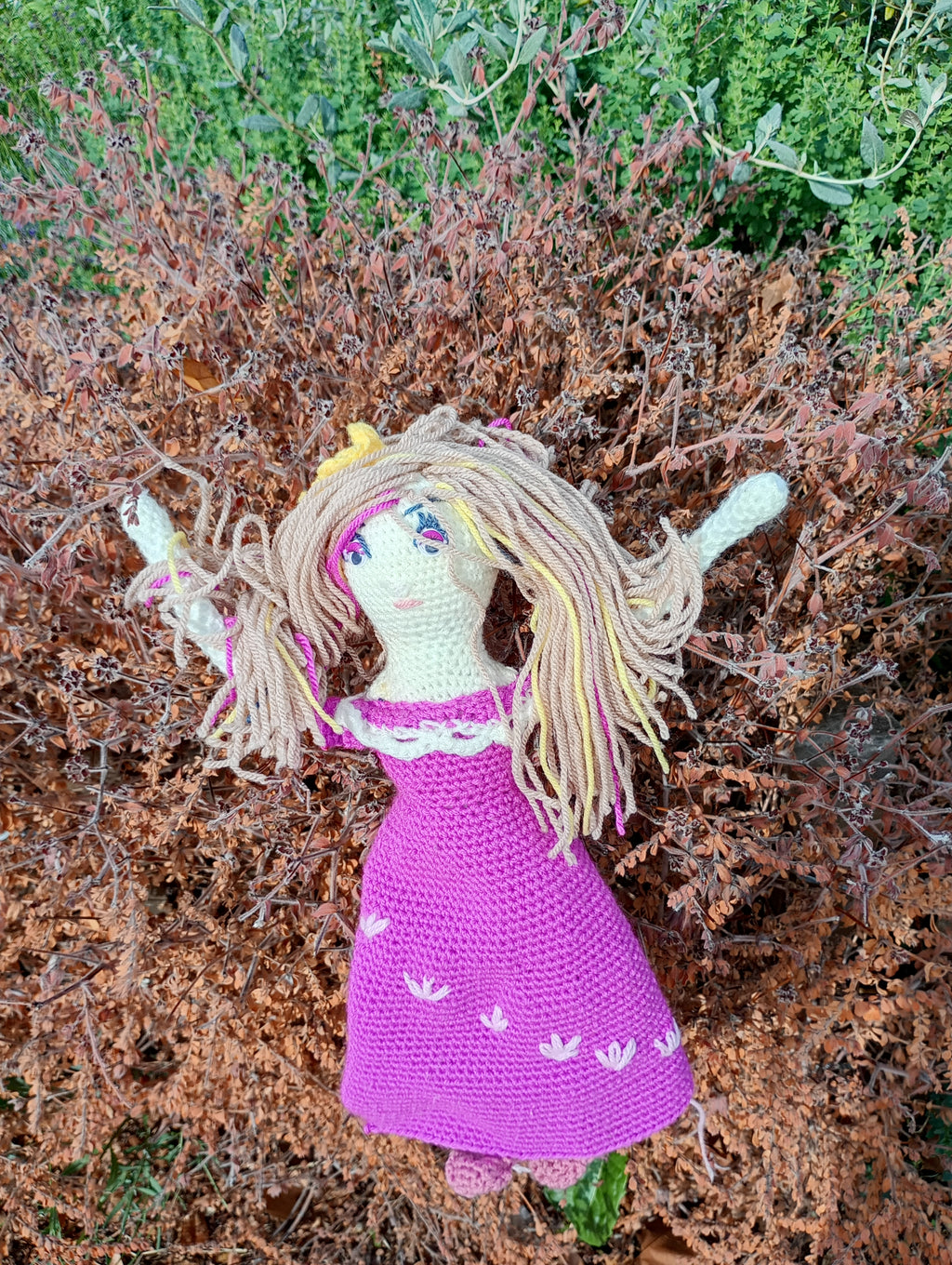 Poupe exsclusive crochet poupe Nesmijane 55cm