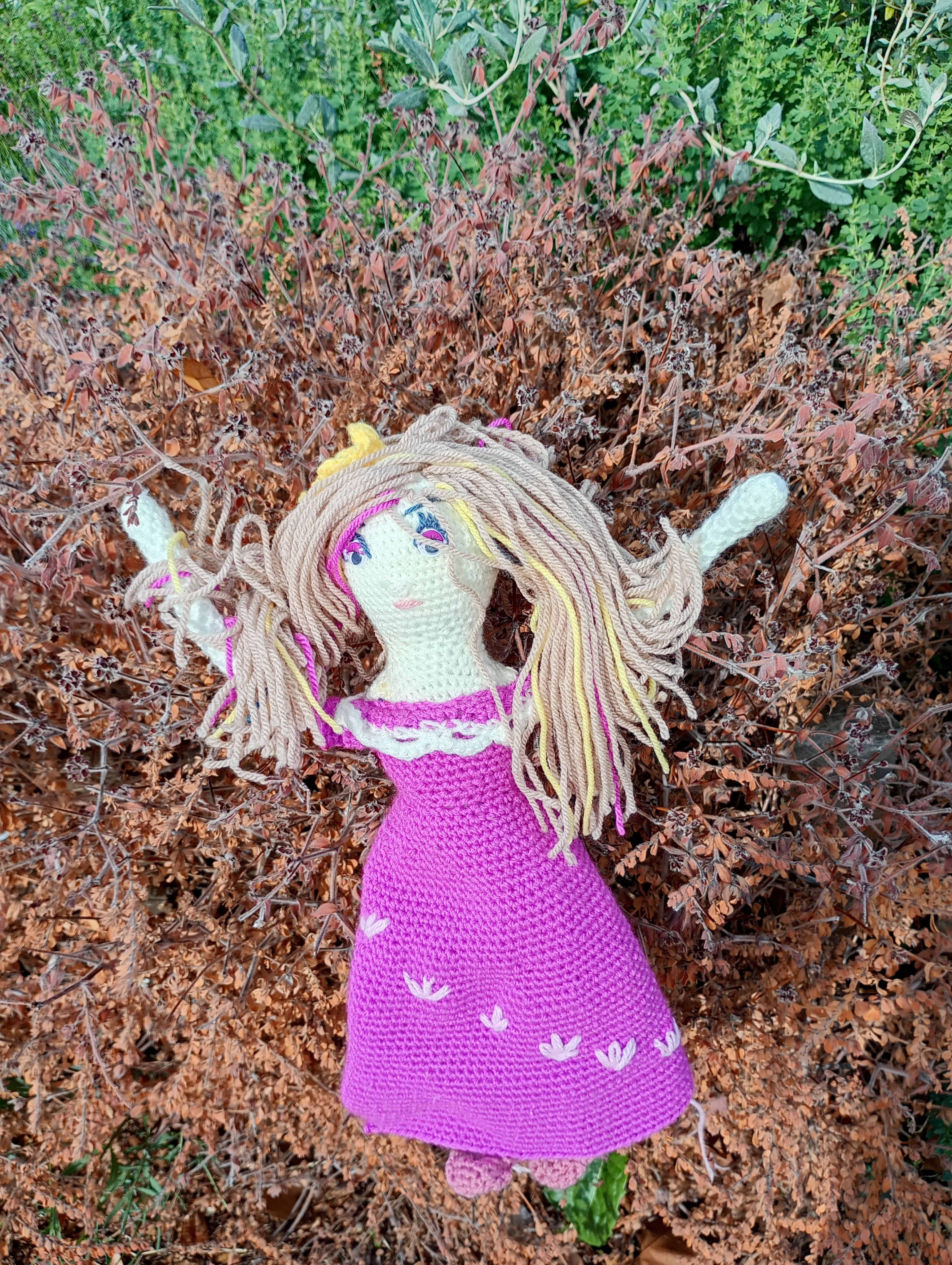 Poupe exsclusive crochet poupe Nesmijane 55cm