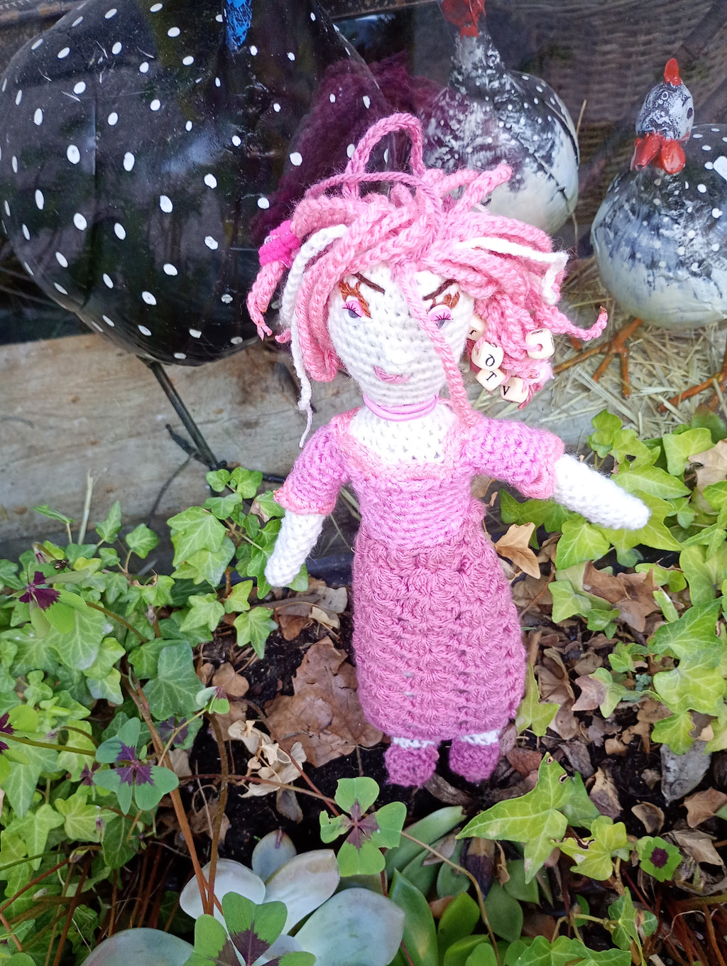 Poupe exsclusive crochet ka Tablette du Destin 35cm