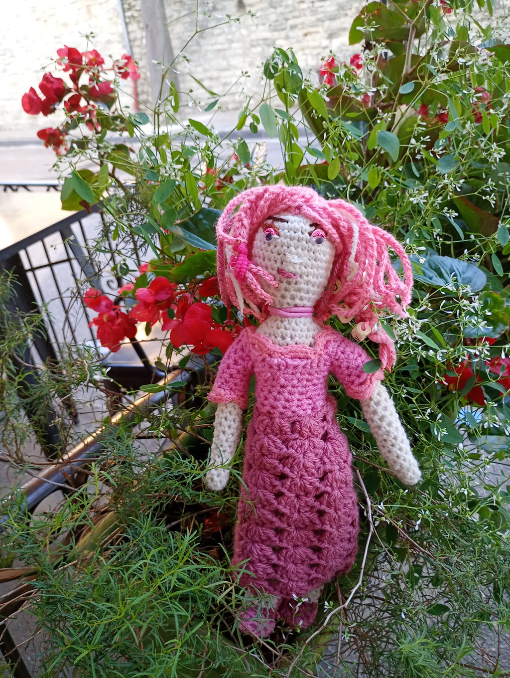 Poupe exsclusive crochet ka Tablette du Destin 35cm