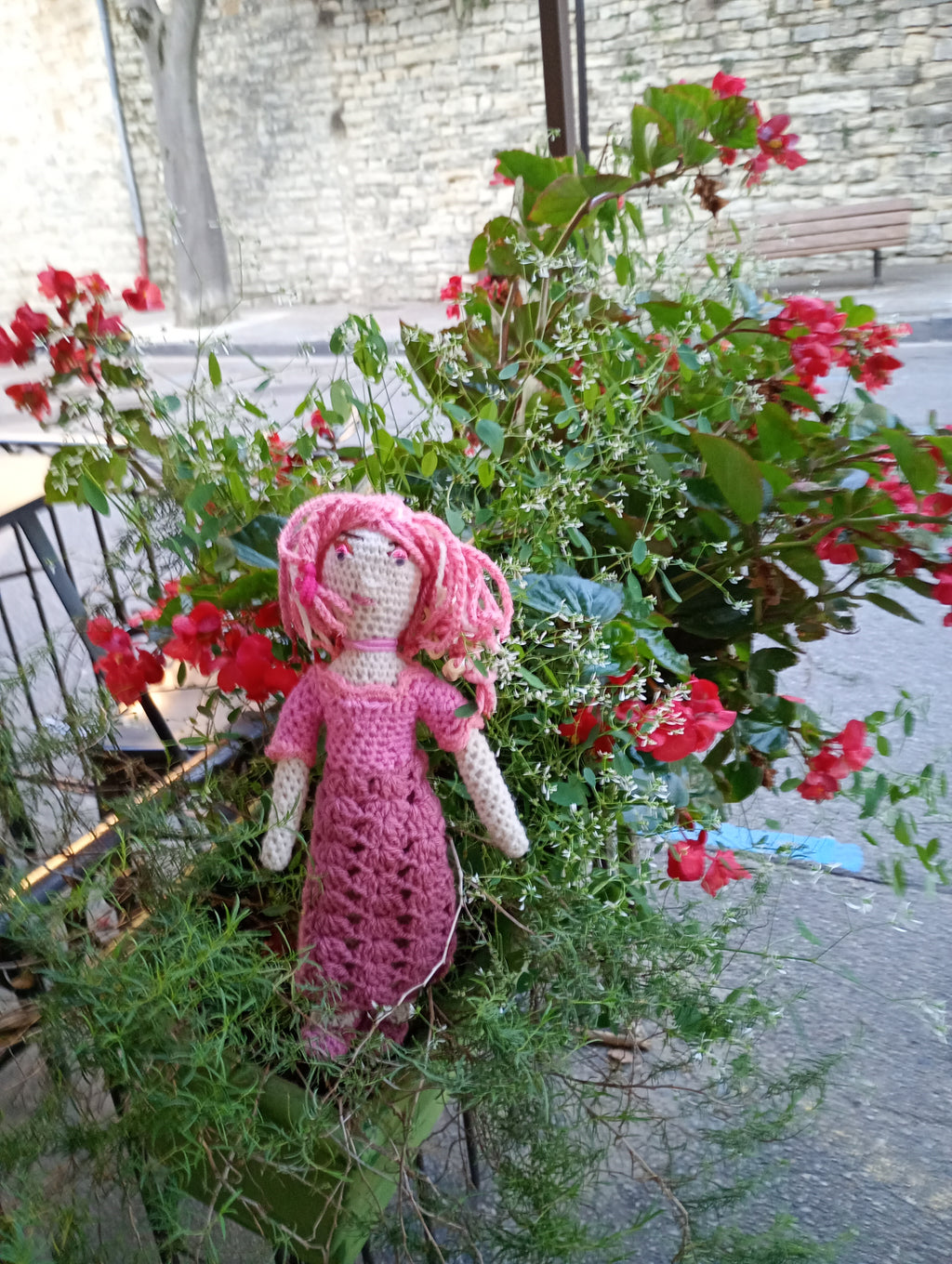 Poupe exsclusive crochet ka Tablette du Destin 35cm