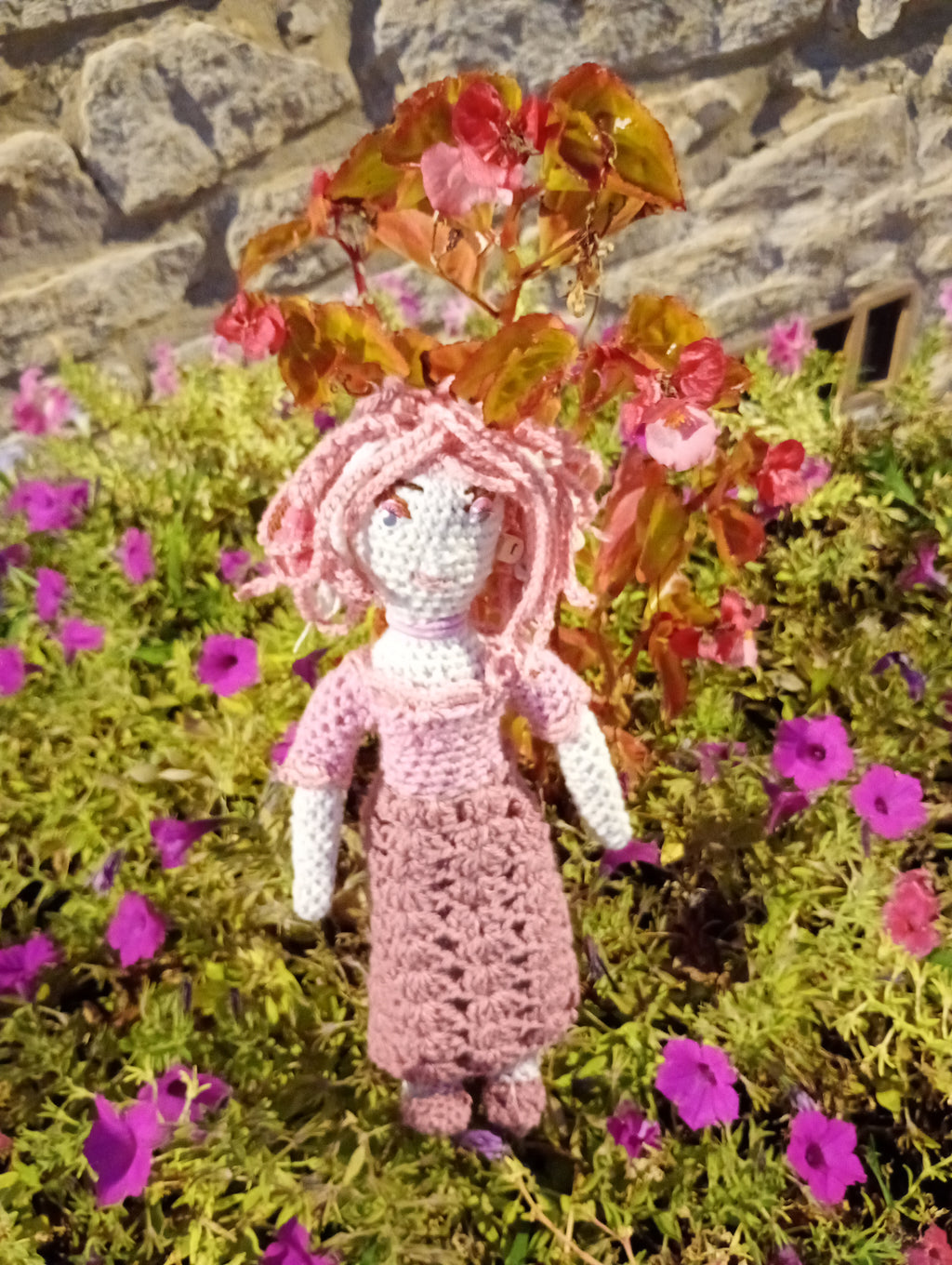 Poupe exsclusive crochet ka Tablette du Destin 35cm