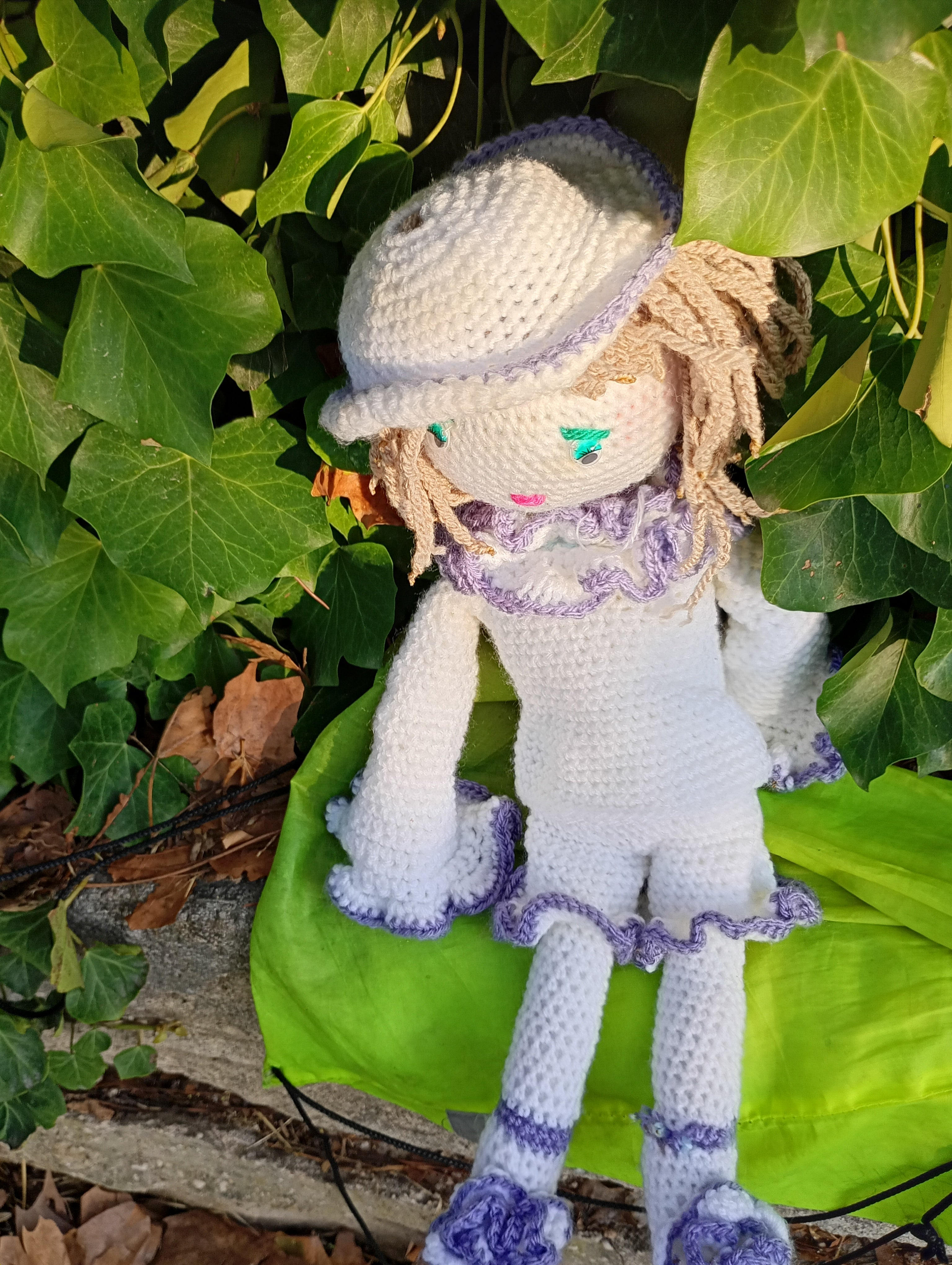 Poupe exsclusive crochet Pierrot .Dumas50cm