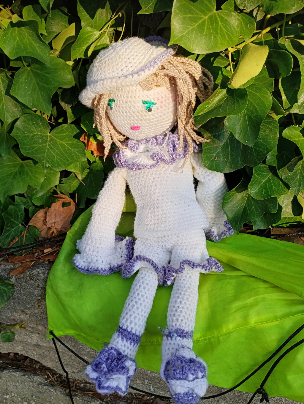 Poupe exsclusive crochet Pierrot .Dumas50cm