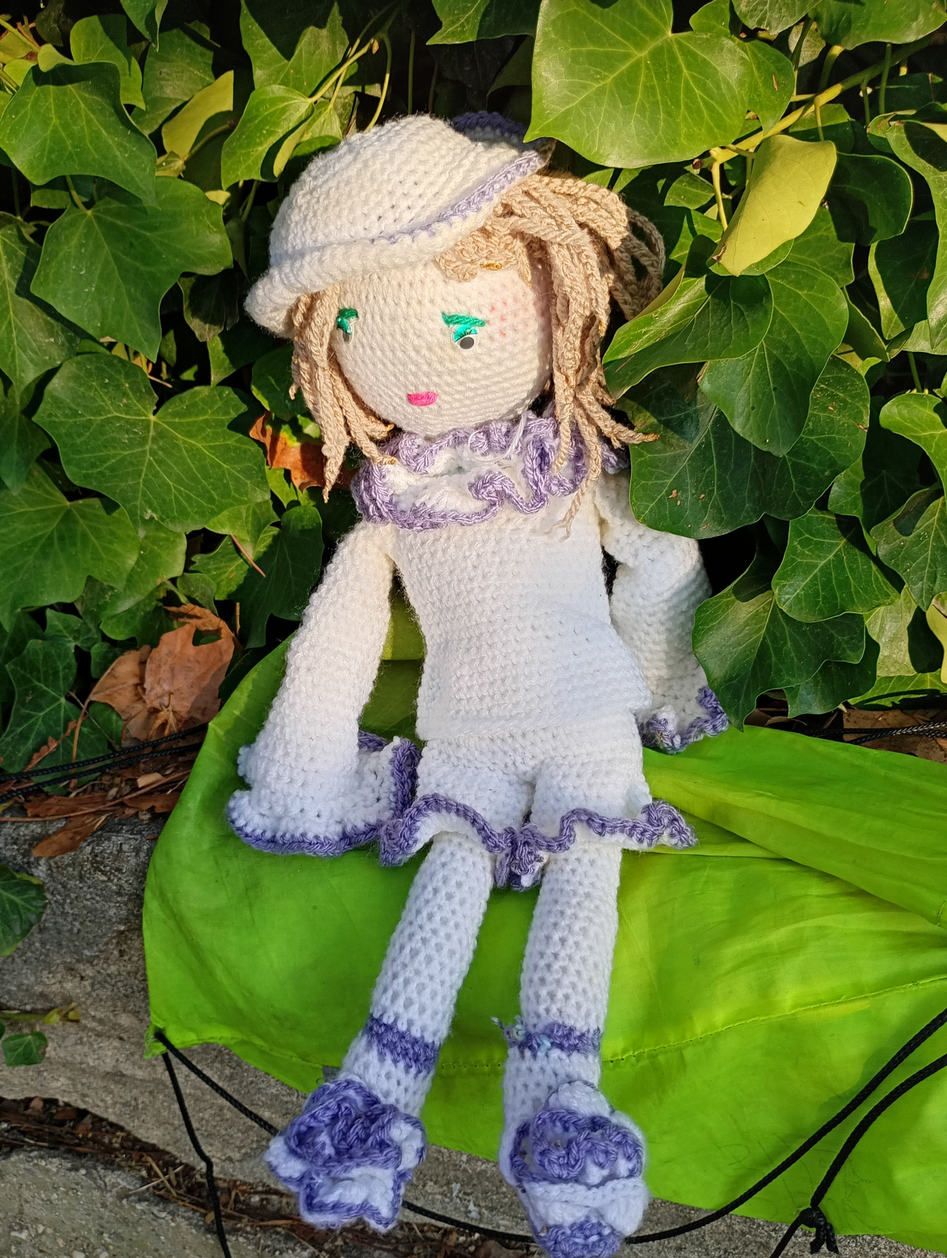 Poupe exsclusive crochet Pierrot .Dumas50cm