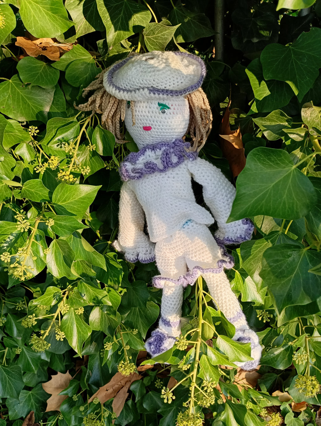 Poupe exsclusive crochet Pierrot .Dumas50cm