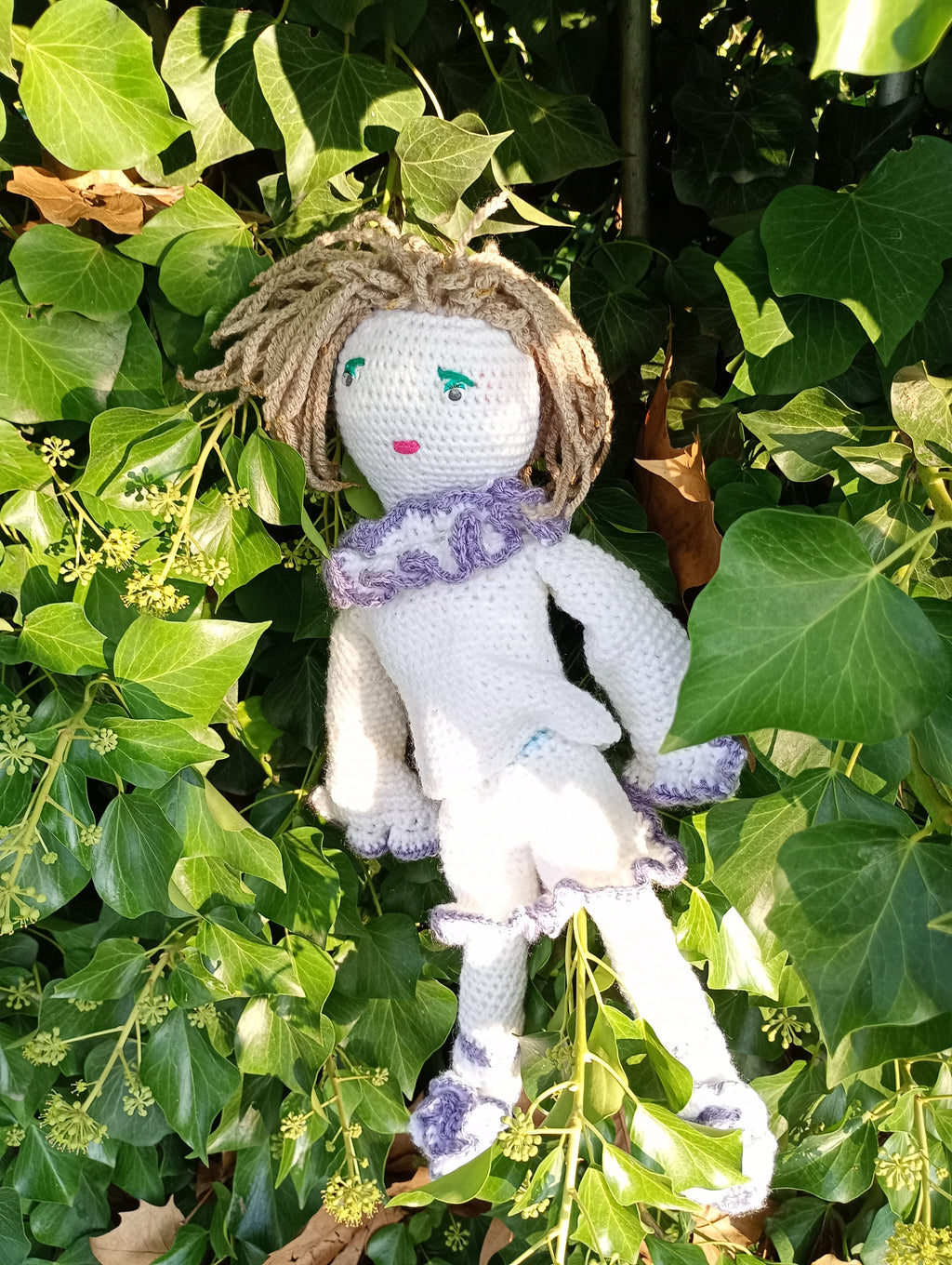 Poupe exsclusive crochet Pierrot .Dumas50cm