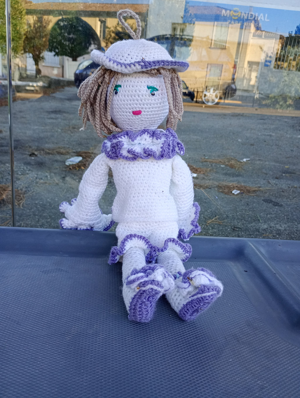 Poupe exsclusive crochet Pierrot .Dumas50cm