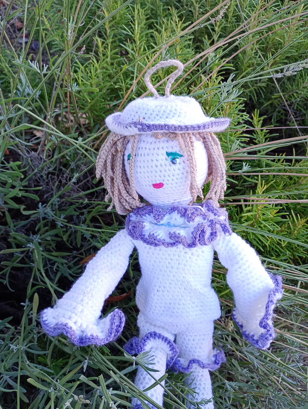 Poupe exsclusive crochet Pierrot .Dumas50cm