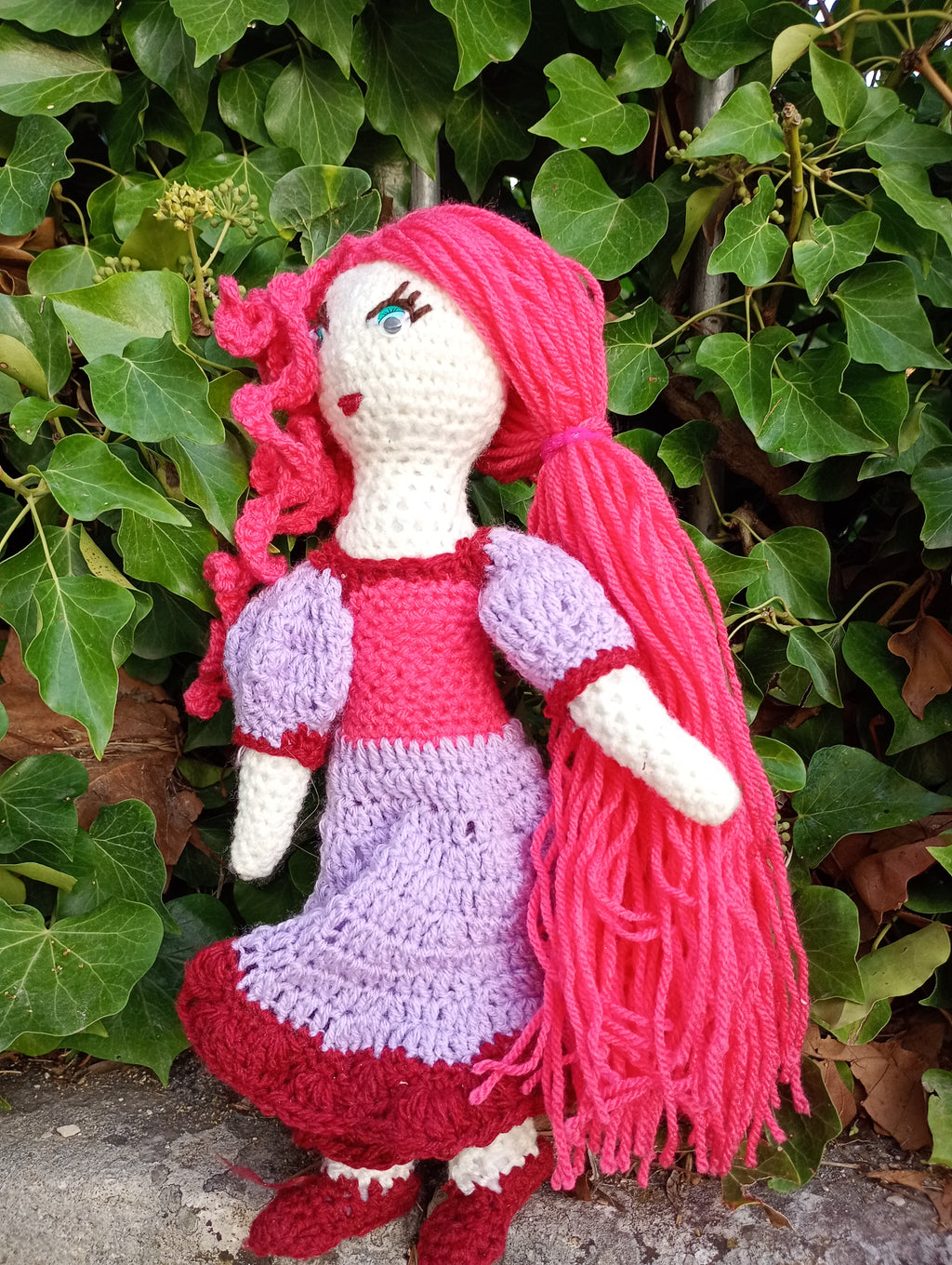 Poupe exsclusive crochet  The hesr Tablet+35cmend