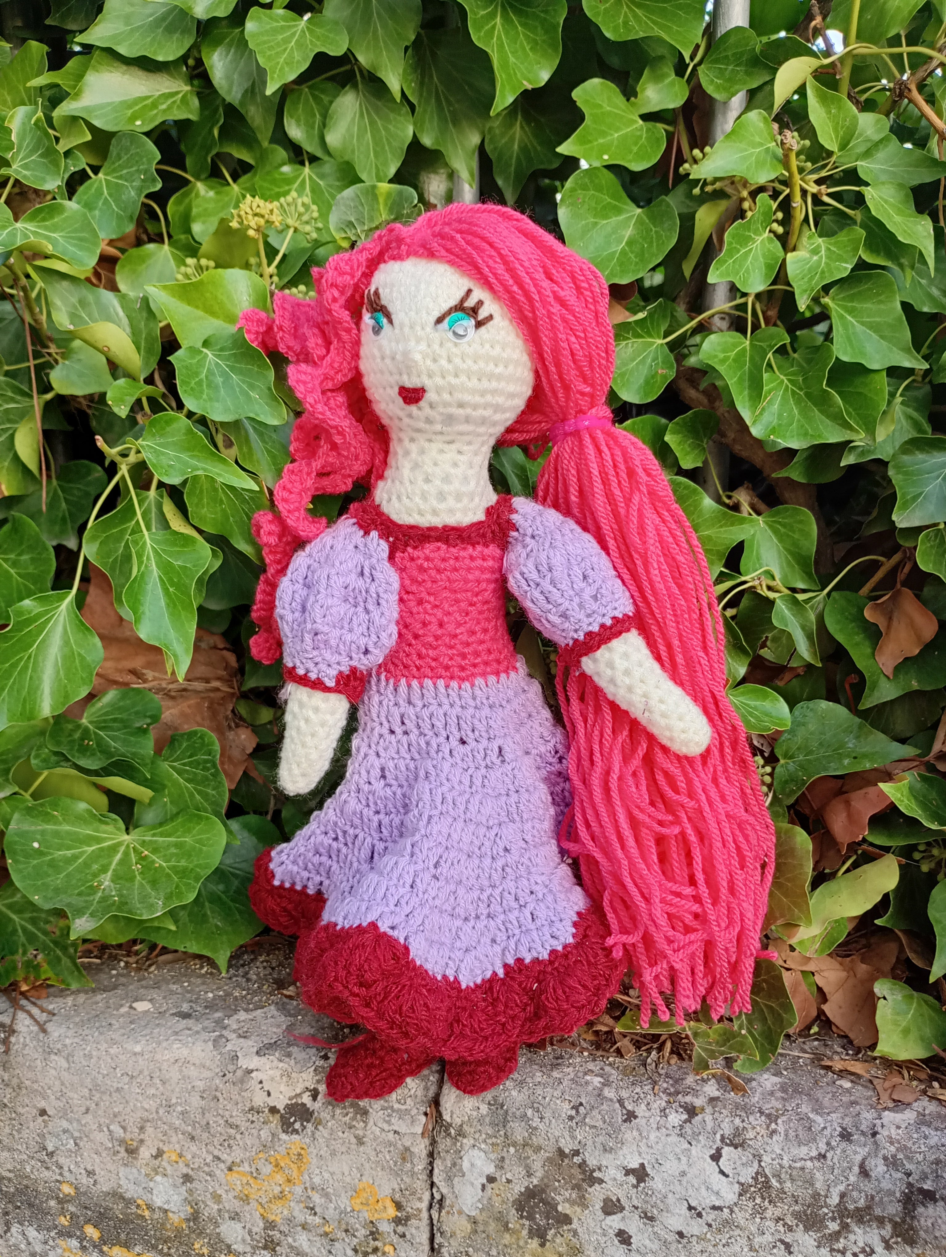 Poupe exsclusive crochet  The hesr Tablet+35cmend