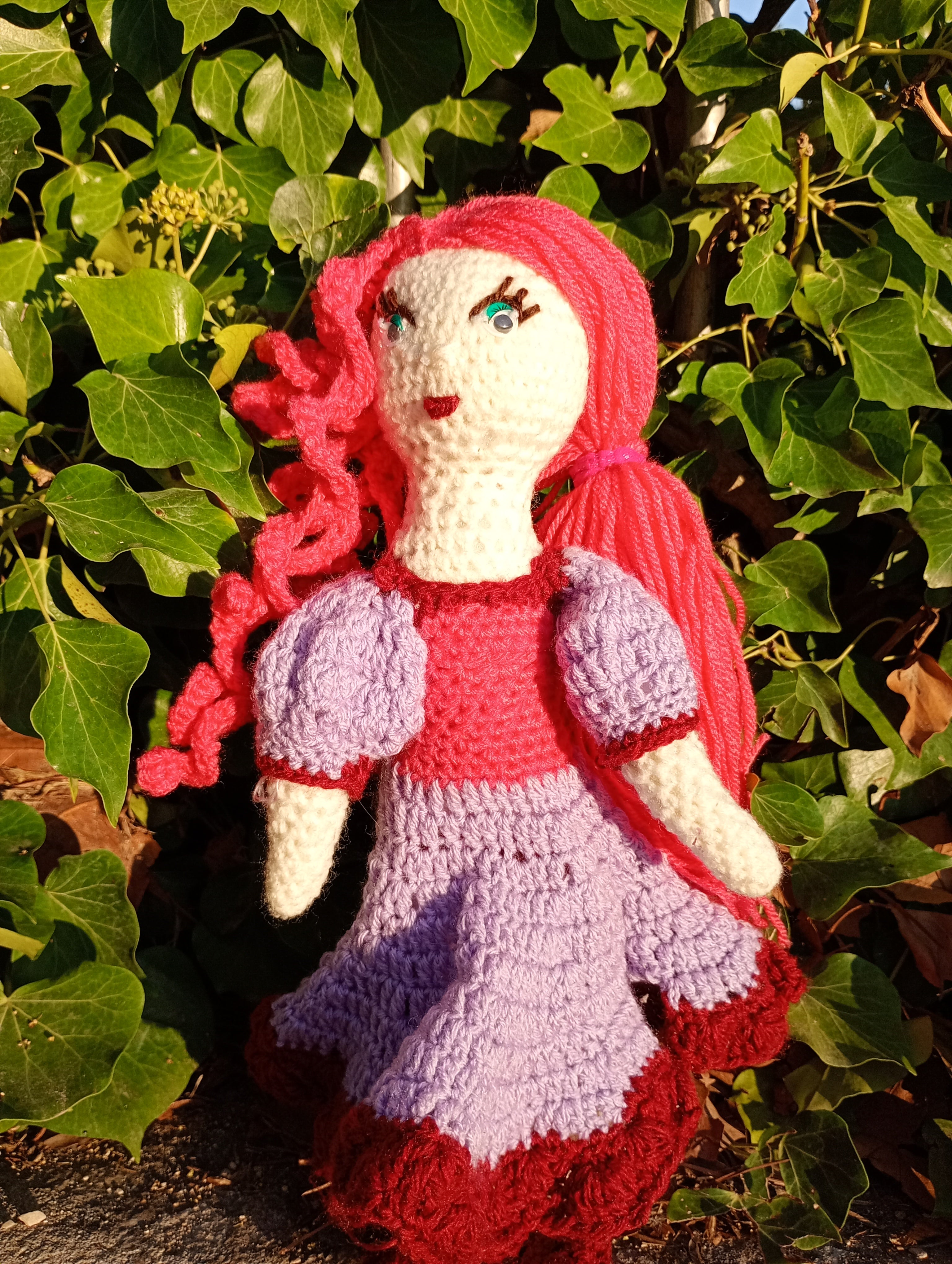 Poupe exsclusive crochet  The hesr Tablet+35cmend